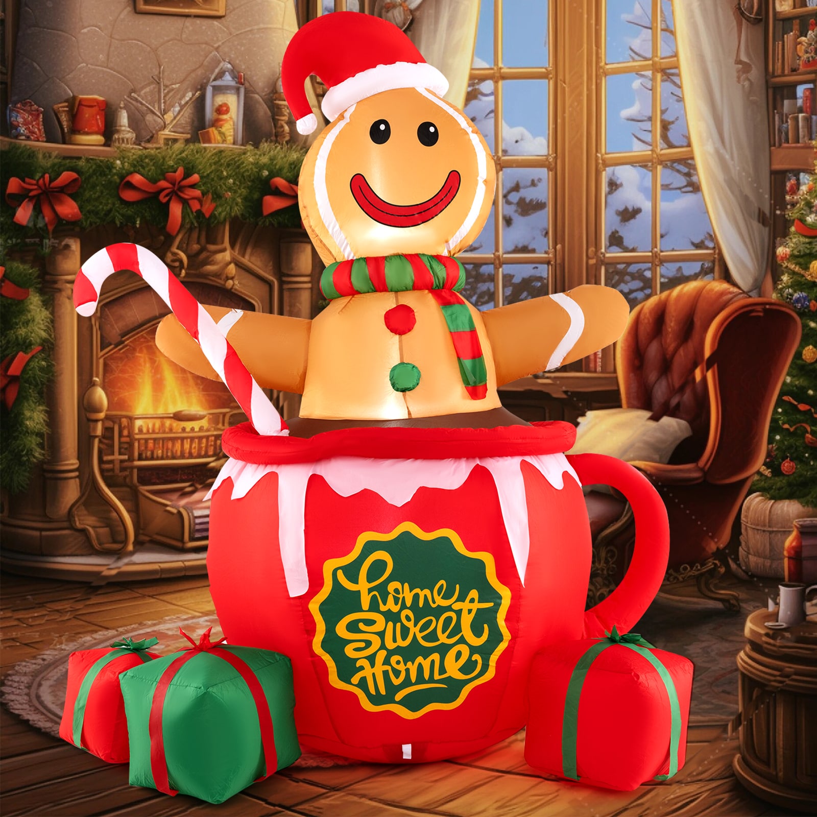 WELLFOR HYG24108US Christmas-Inflatables - View #2