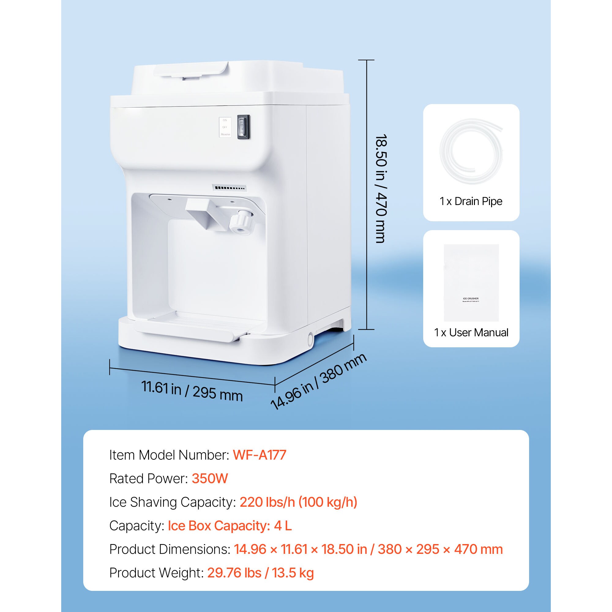 VEVOR BBJBS350WBDHFCMJMV1 Frozen-Drink-Makers - View #8