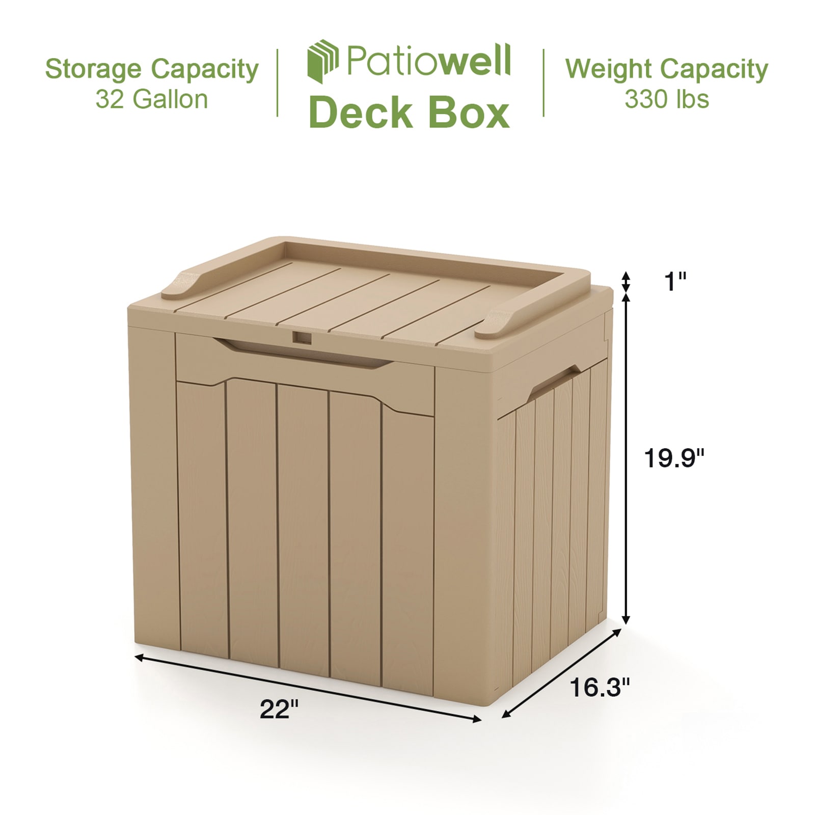 Patiowell WES-PSB22-0063-WCF Deck-Boxes - View #13