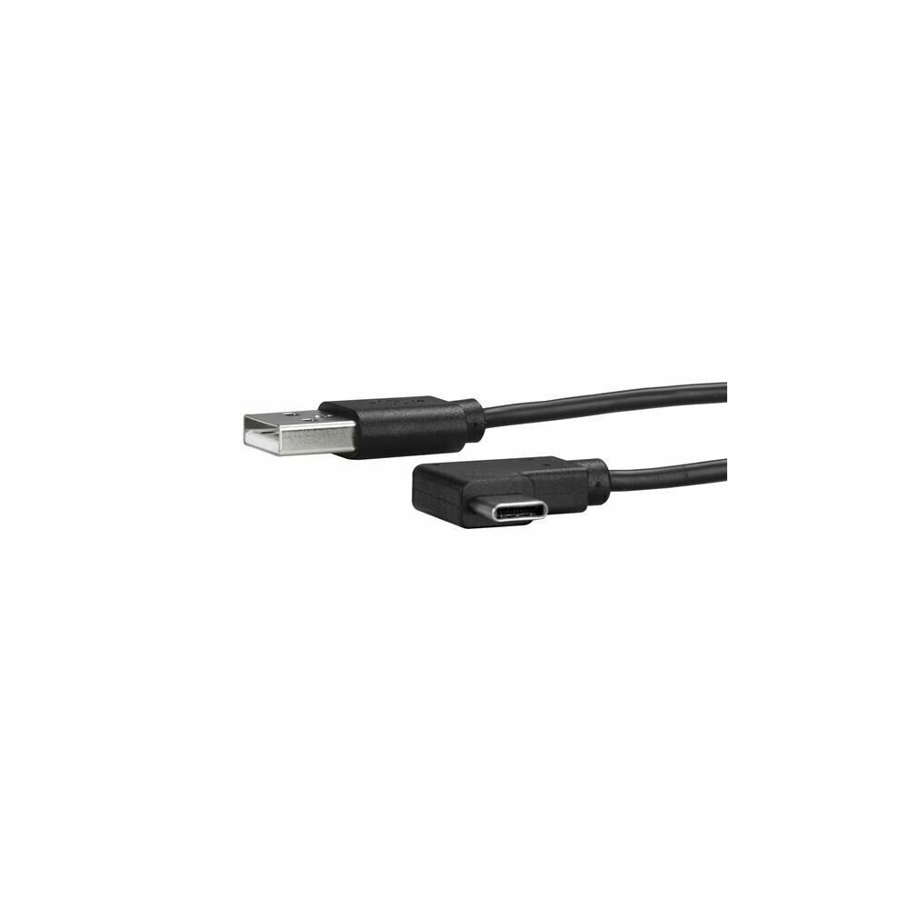  ZX9ISTR55622 3 ft. USB A to USB C Cable Right Angle, Type C USB 2.0- Black