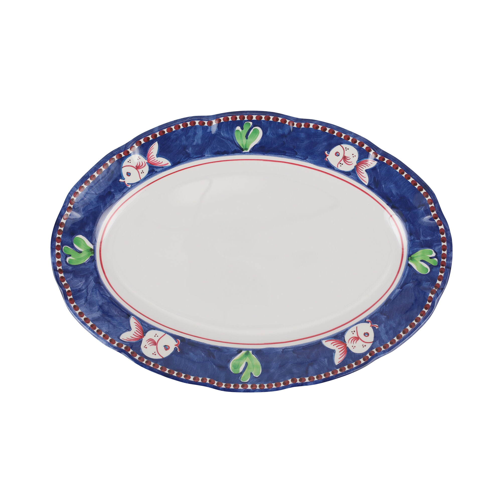 VIETRI Melamine Campagna Pesce Oval Platter #MPES-2322