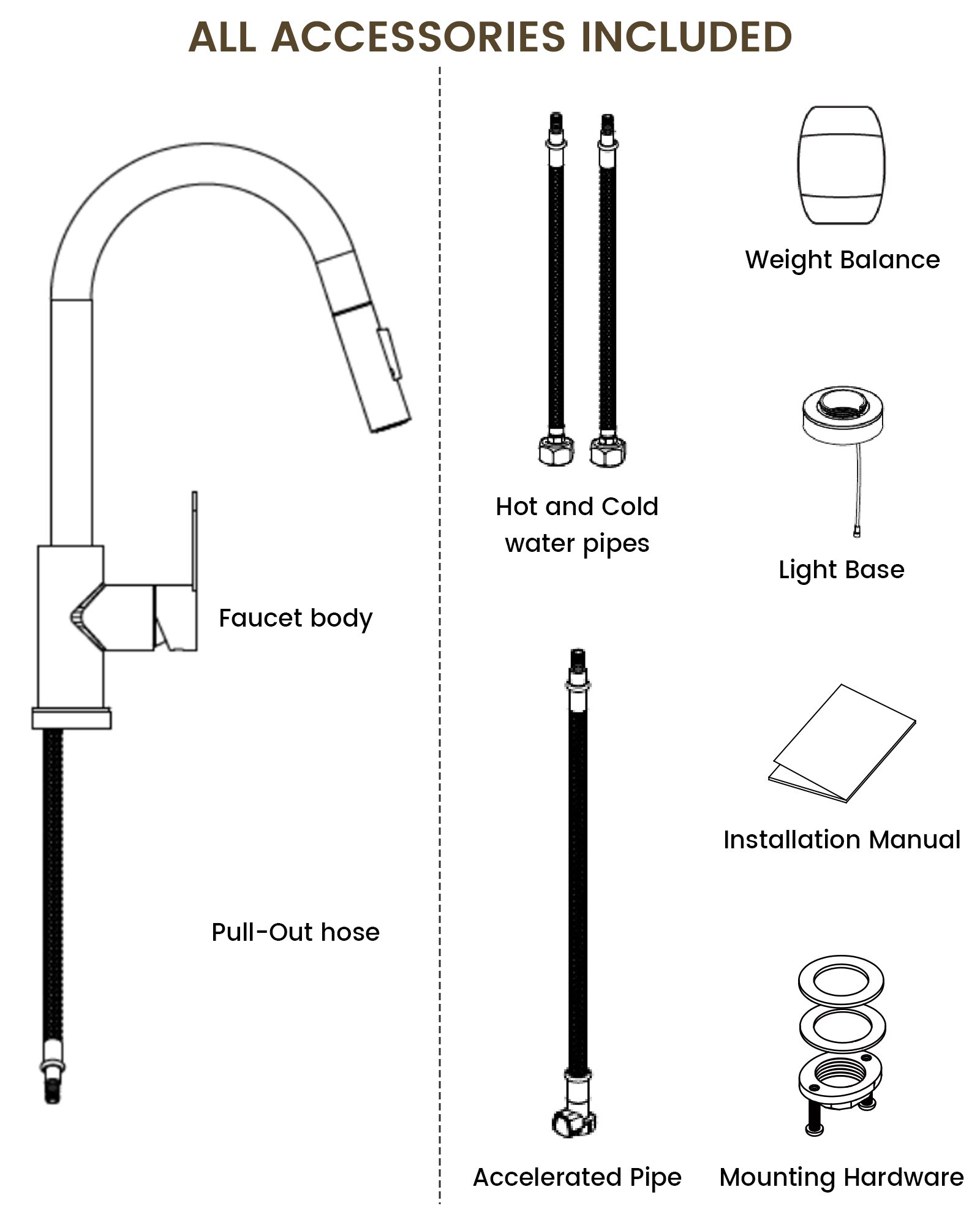 YAWWALK Y10W92-BG Kitchen-Faucets - View #9