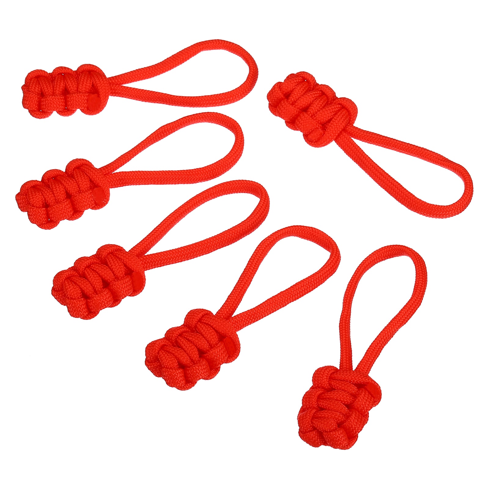 PATIKIL Zipper Pulls Replacement 15pcs Extension Cord Handle Fix Pull Tab Extender Fixer Slider Head Repair Kit for Luggage Backpcs Jacket Red #S26050601UX3815
