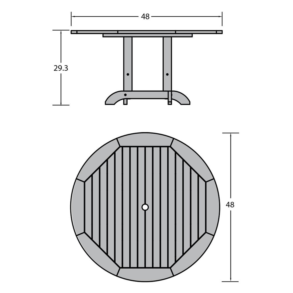 highwood CM-DTRSQ48-BKE Patio-Tables - View #7