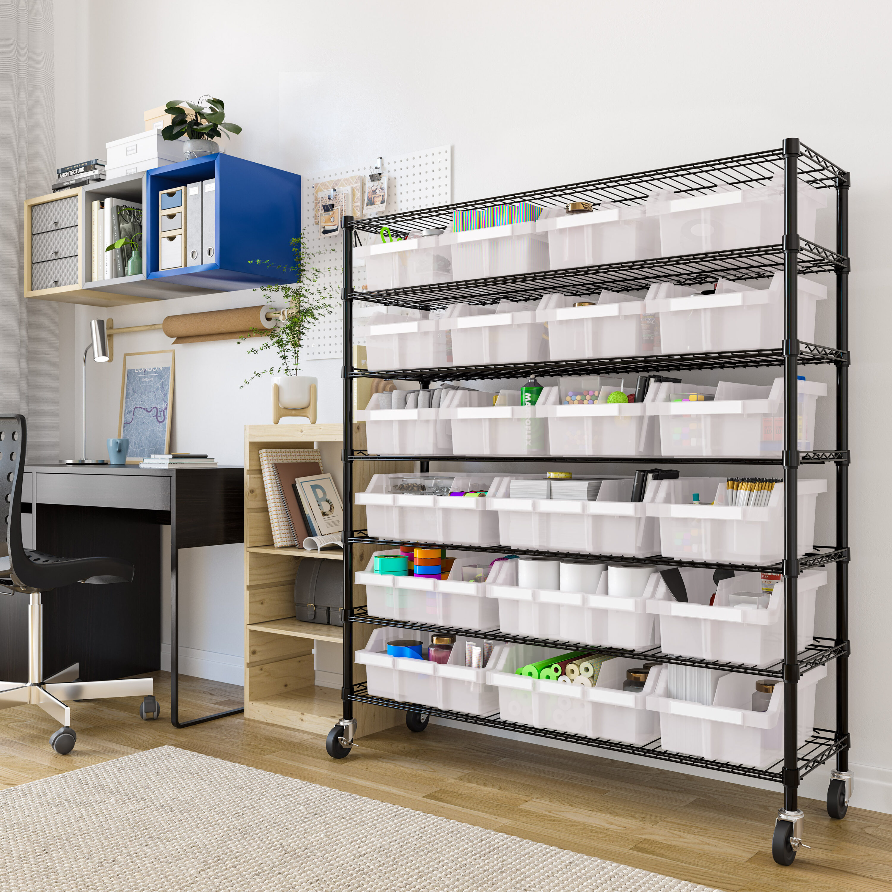 Seville Classics SHE16506B Free-Standing-Shelving - View #3
