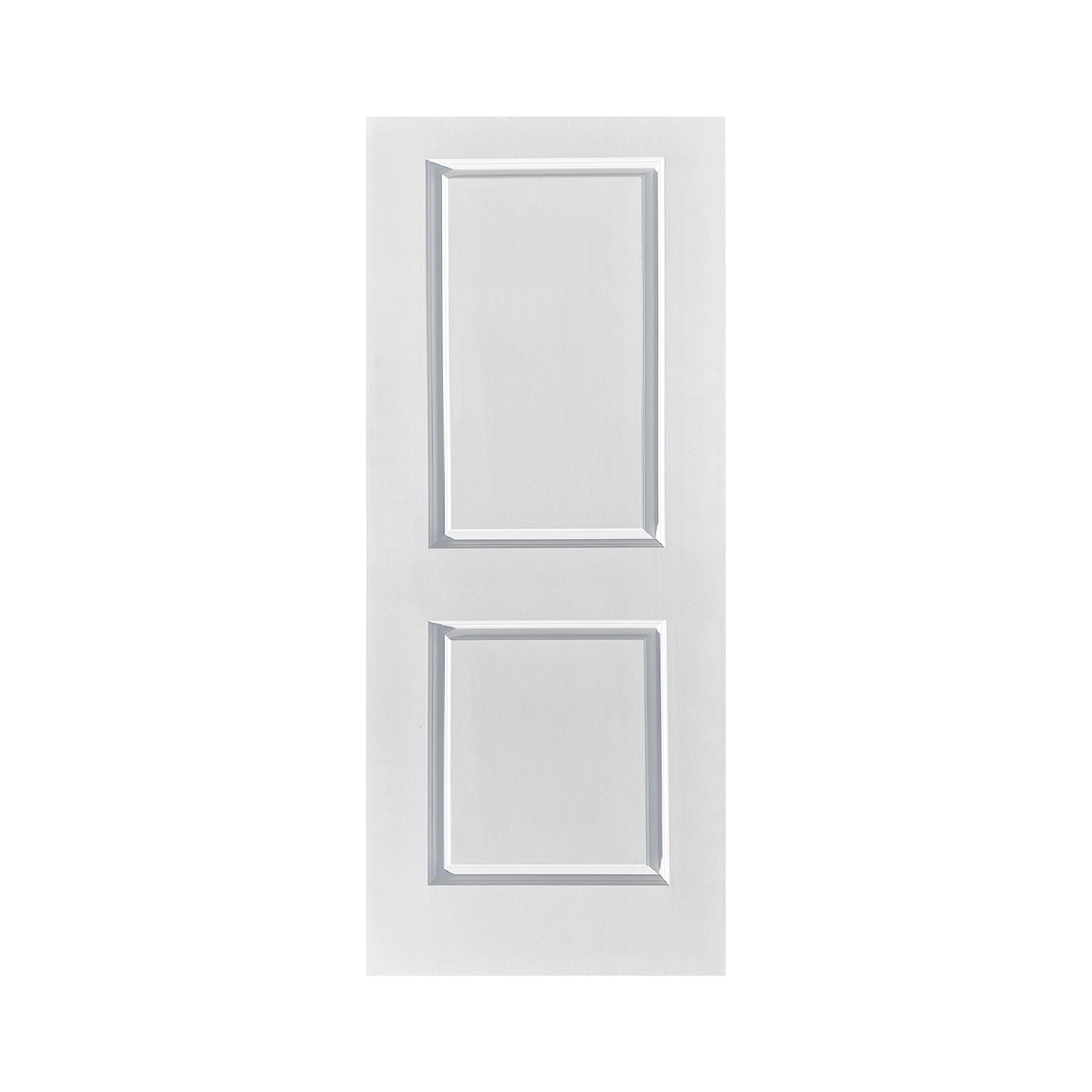 CALHOME DOOR-2PANEL-30W 30-in x 80-in White MDF Hollow core Single Barn Door (Hardware Not Included)