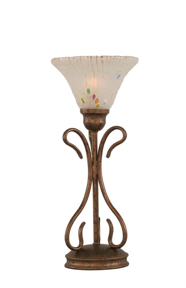  LWTK005373 16.75-in Bronze Table Lamp with Glass Shade