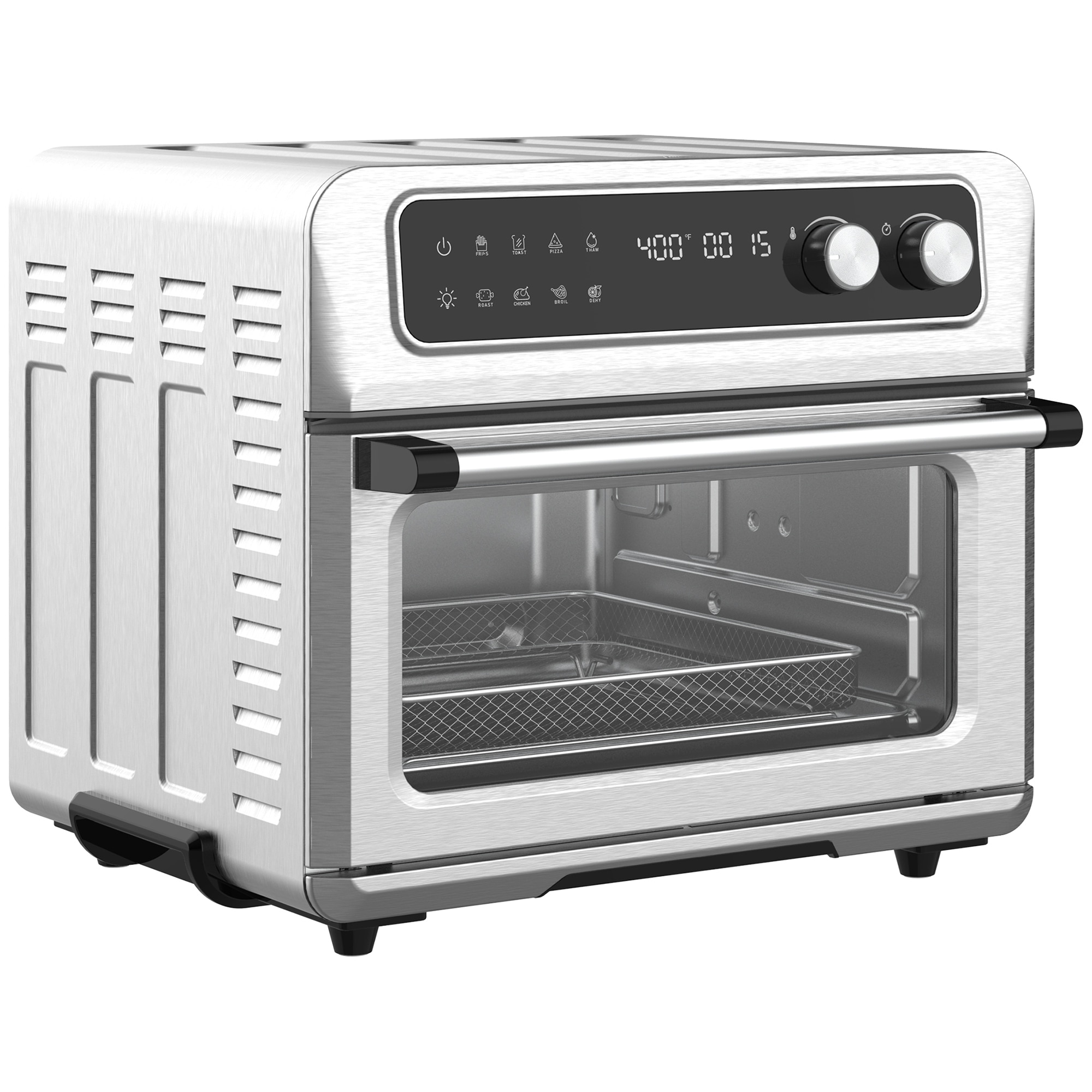 GE Air Fry 6-Slice Stainless Steel Convection Toaster Oven (1500-Watt)
