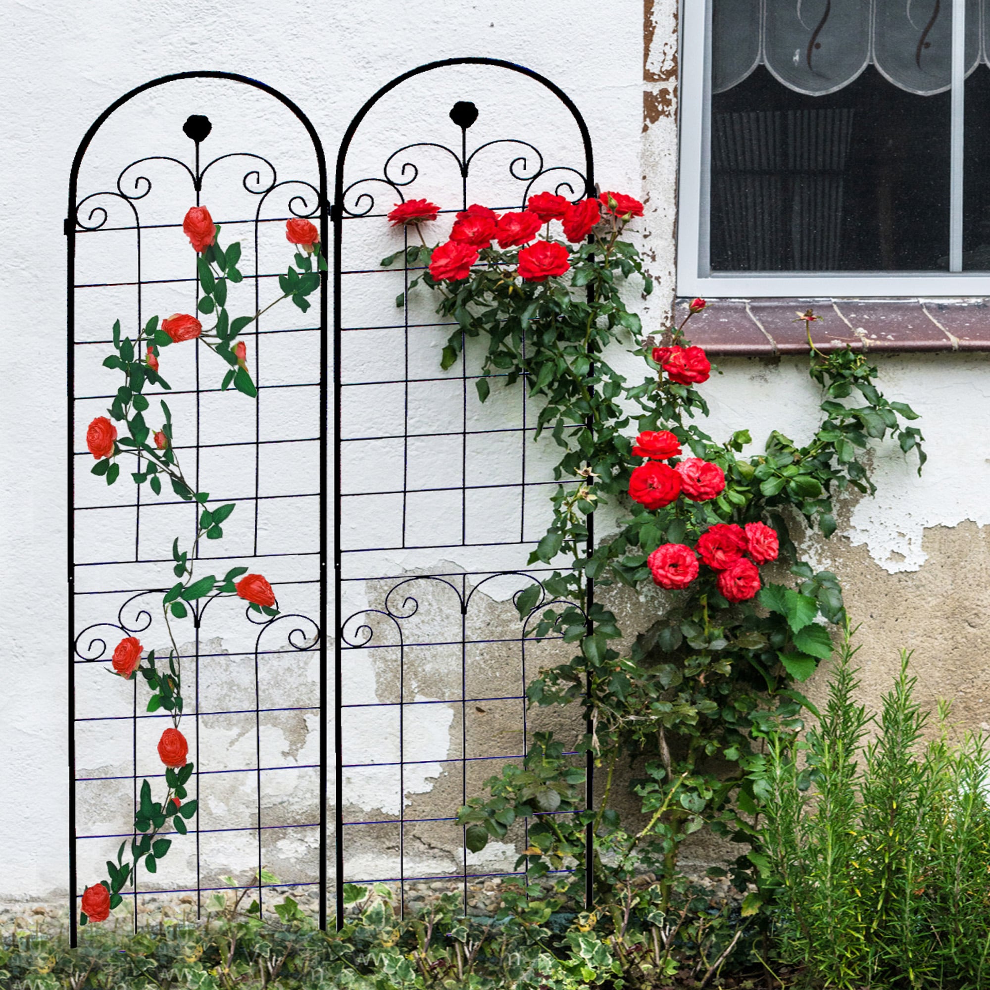 Runesay GARPOTPL-21 Black Steel Trellis support