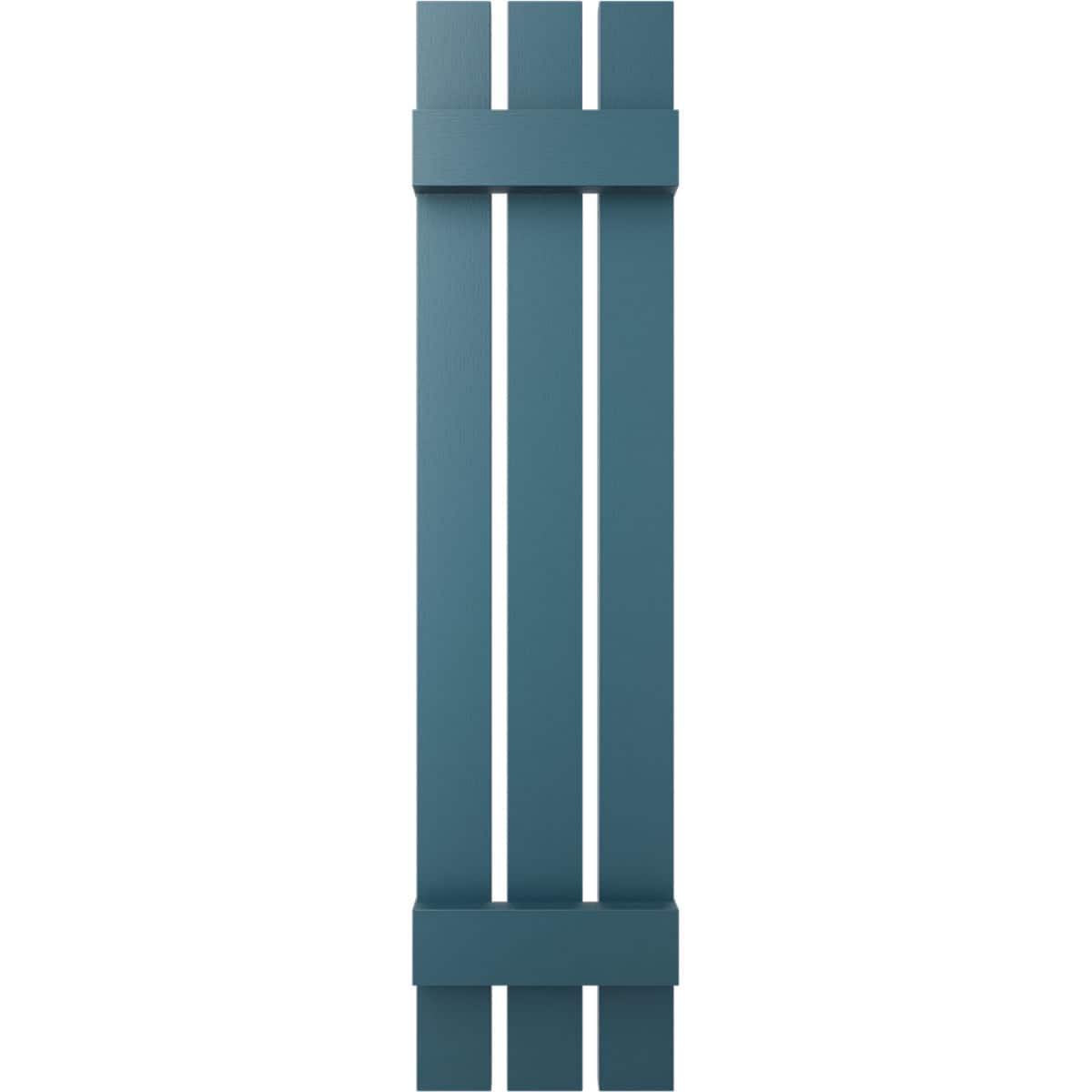 Ekena Millwork LS3C12X03200MB 12-in W x 32-in H Midnight Blue Board and batten Spaced Exterior Shutters ( 2 -Pack )
