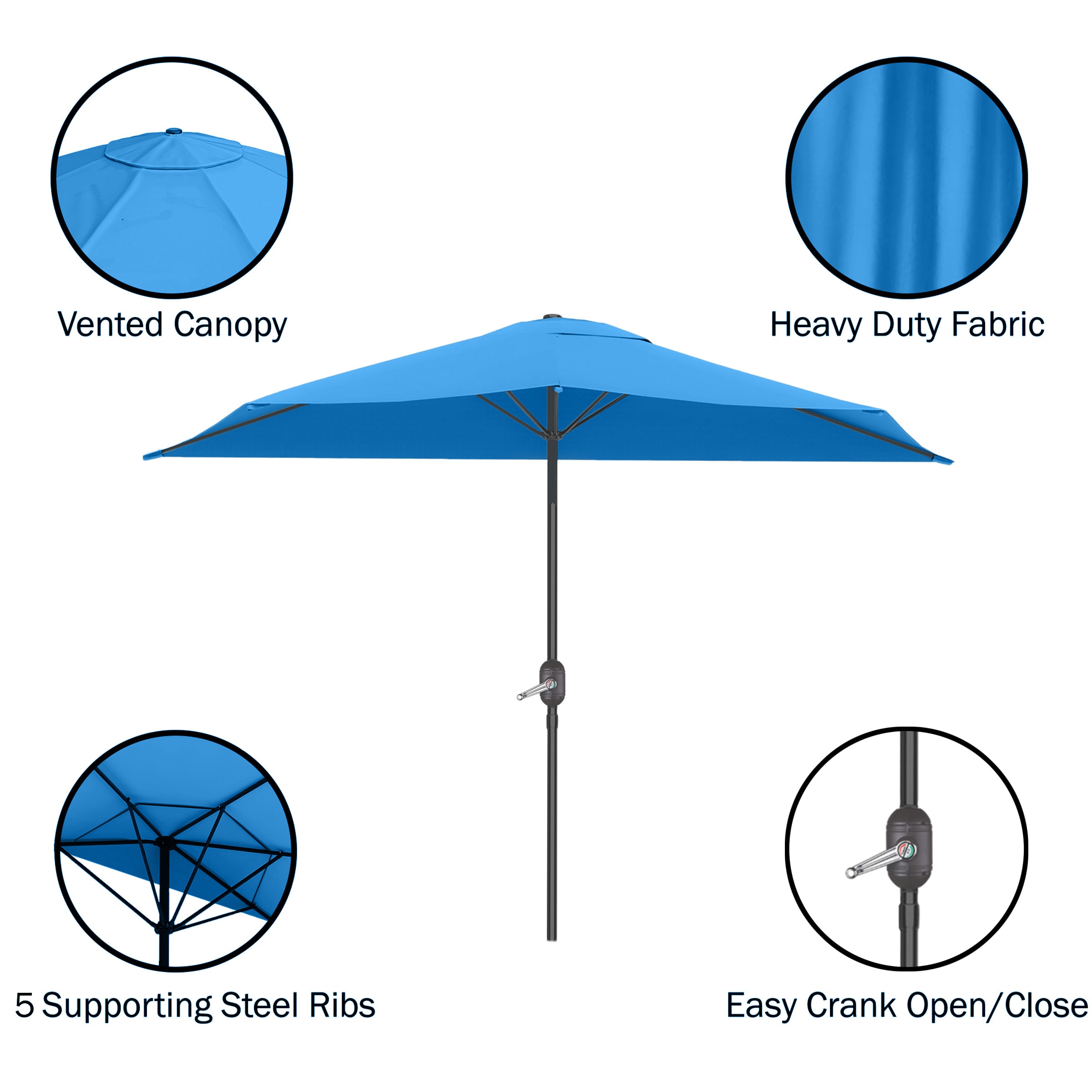 Pure Garden 83-OUT5460B Umbrellas-2 - View #3