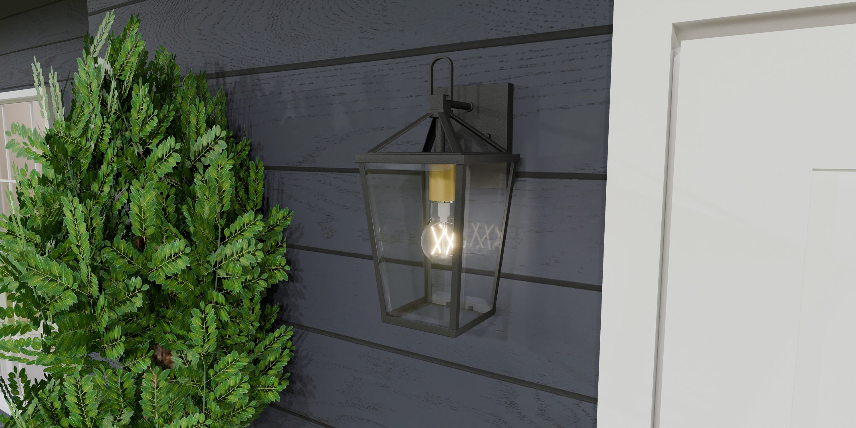 Quoizel HUL8406MBK Outdoor-Wall-Lighting - View #2