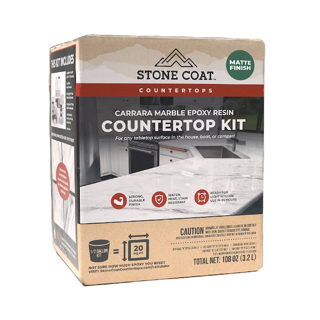 Stone Coat Countertops Multiple Matte Countertop Refinishing Kit (Half ...