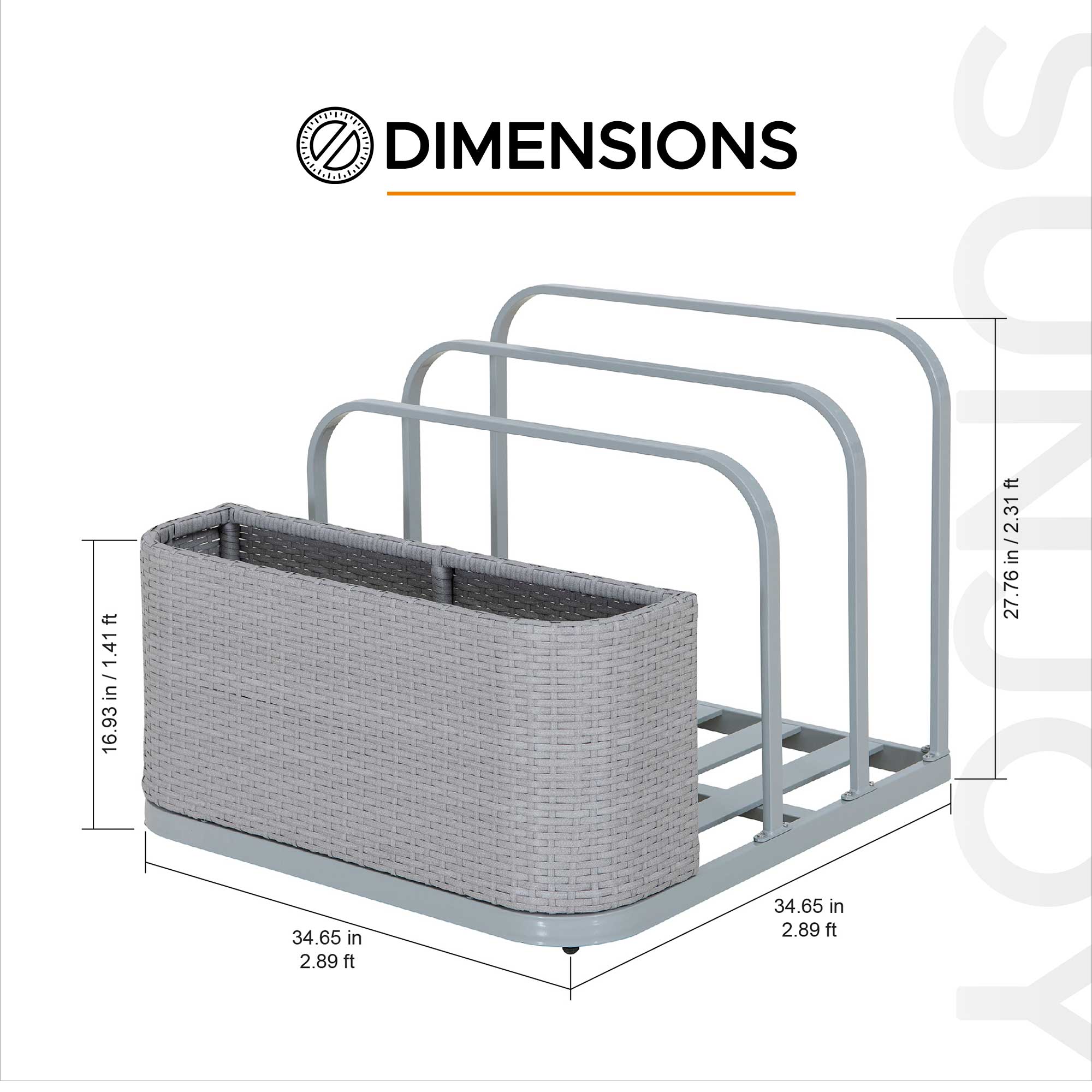 Sunjoy A804001600 Pool-Organization-Storage - View #8