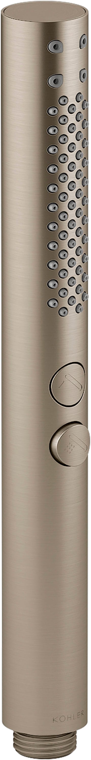 KOHLER K-21335-BV Shift+ 2.0 -Spray Vibrant Brushed Bronze 1.1875-in Round Handheld Shower Head 2.5 GPM
