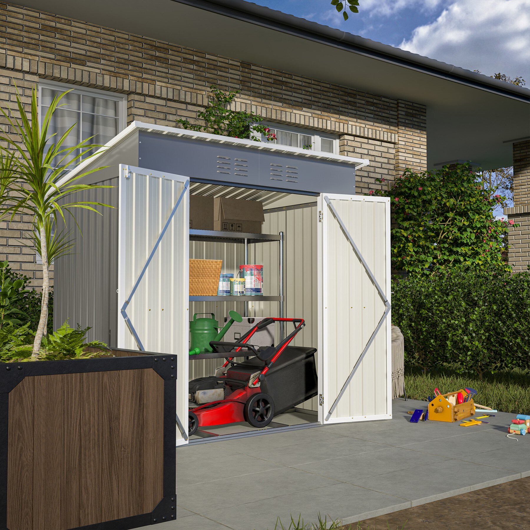 Dexmalle W2505P197225 Metal-Storage-Buildings-Sheds - View #7