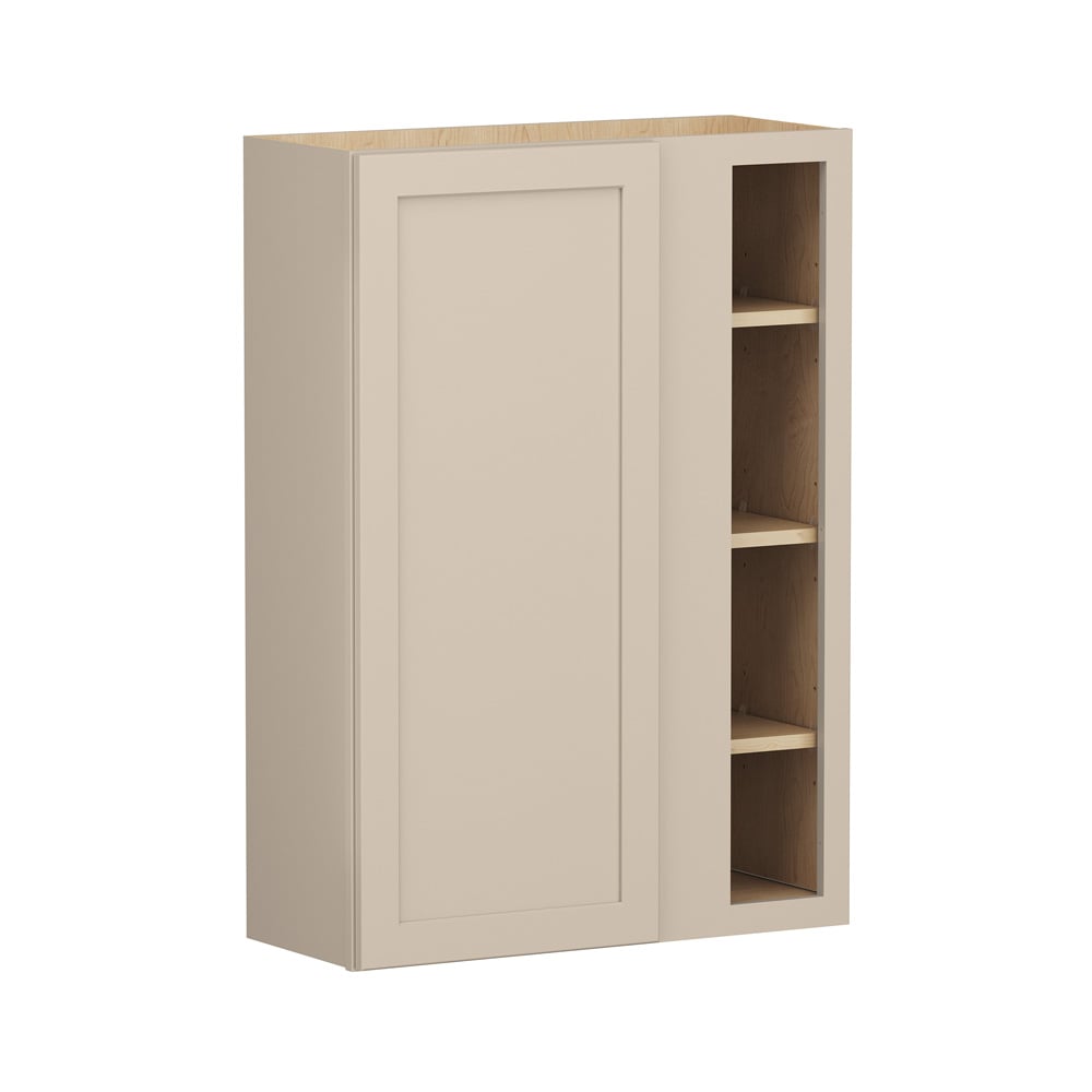 Shenandoah Breckenridge FOL 30-in W x 42-in H x 12-in D Oat Painted Blind Wall Fully Assembled Cabinet Recessed Panel Shaker