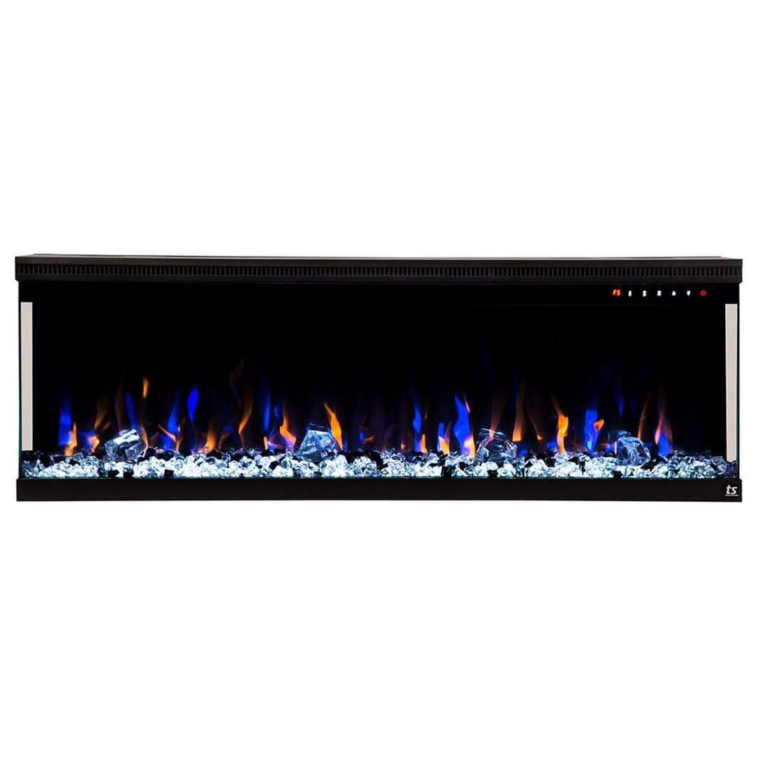Touchstone 80045 50-in W Black Wall mount Fan-forced Wall-mount Electric Fireplace with Remote Control Included