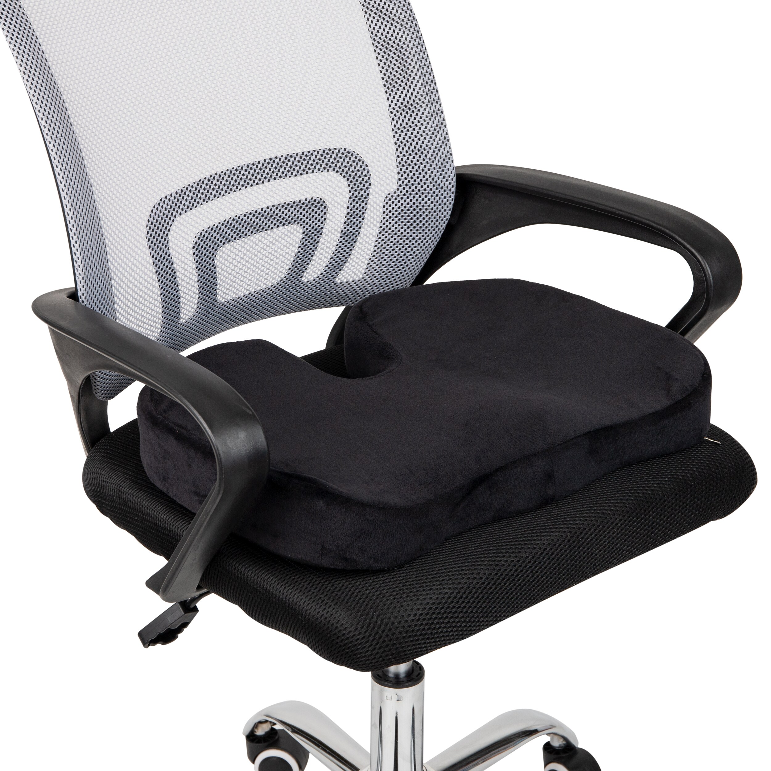 Mind Reader 18-in x 13.5-in Foam U-shaped Padded Swivel Seat Cushion