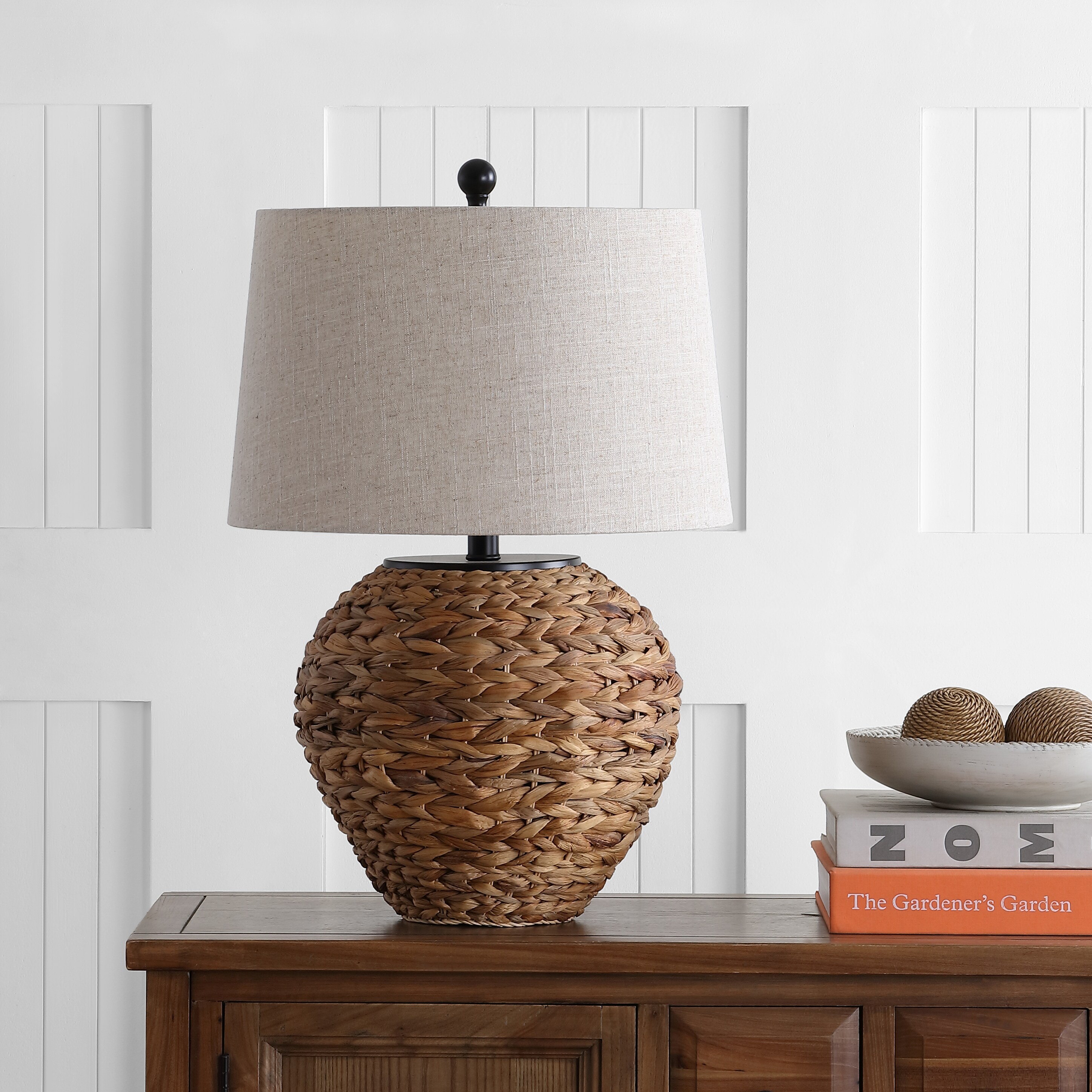 basket weave table lamp