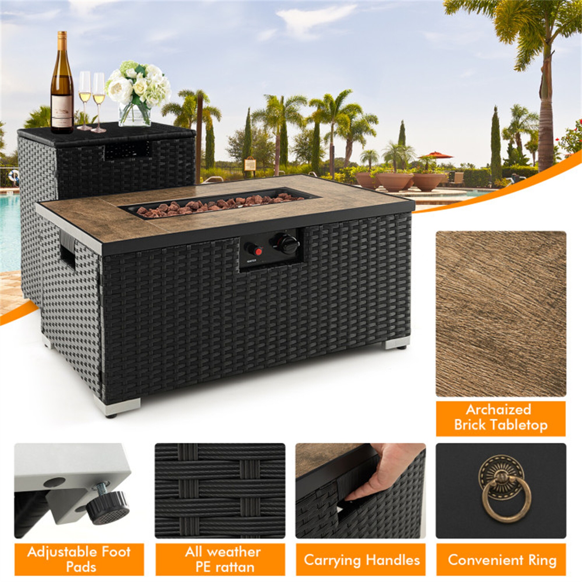 BABOOM BOM-0261BK-CO Outdoor-Gas-Firepits - View #7