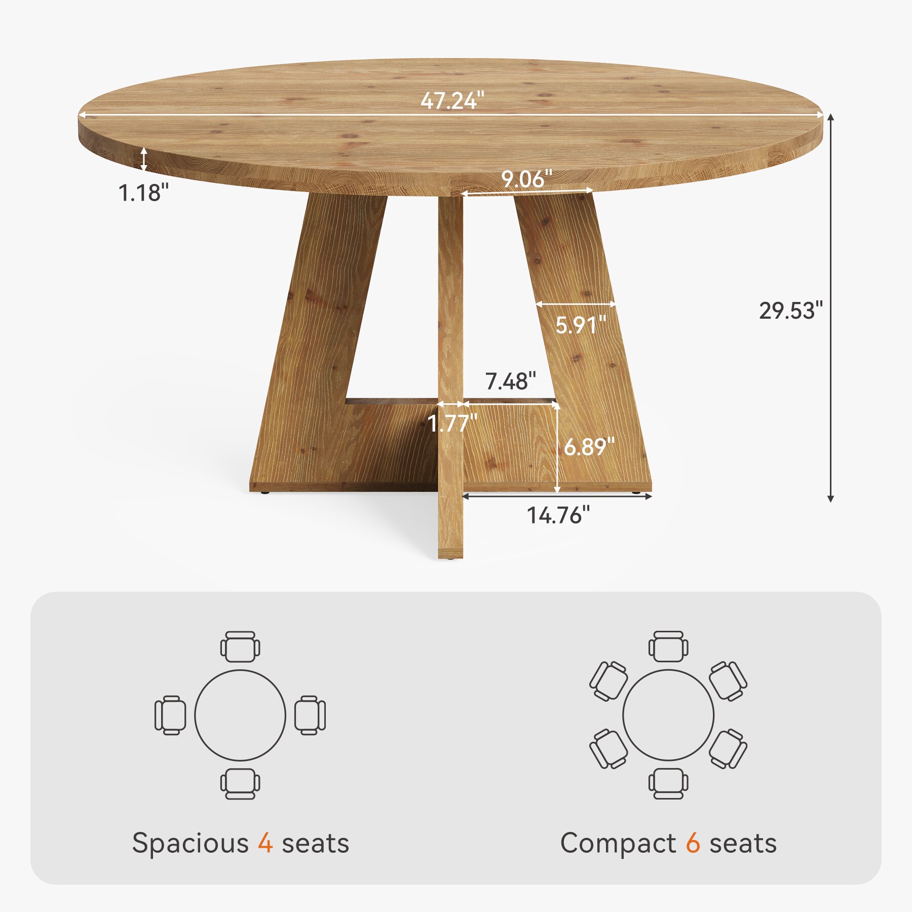 LITTLE TREE LWLT-XK00862-CLL Dining-Tables - View #4