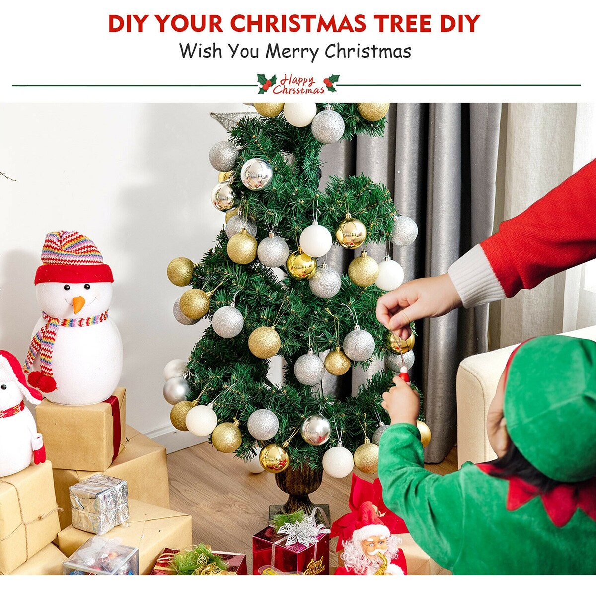 Forclover HYC-CM467C Artificial-Christmas-Trees - View #4