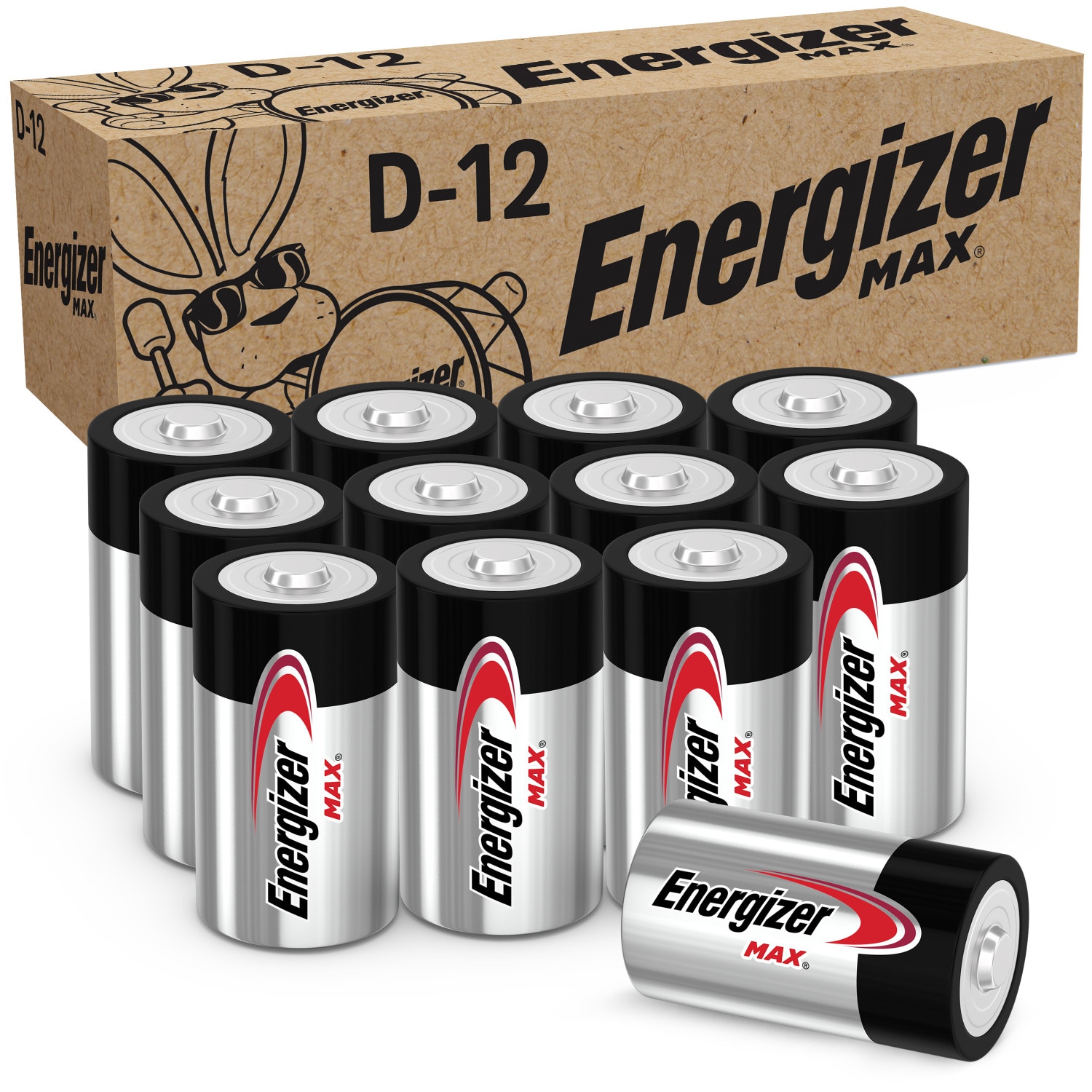 Energizer MAX Alkaline D Batteries (12-Pack) in the D Batteries department  at