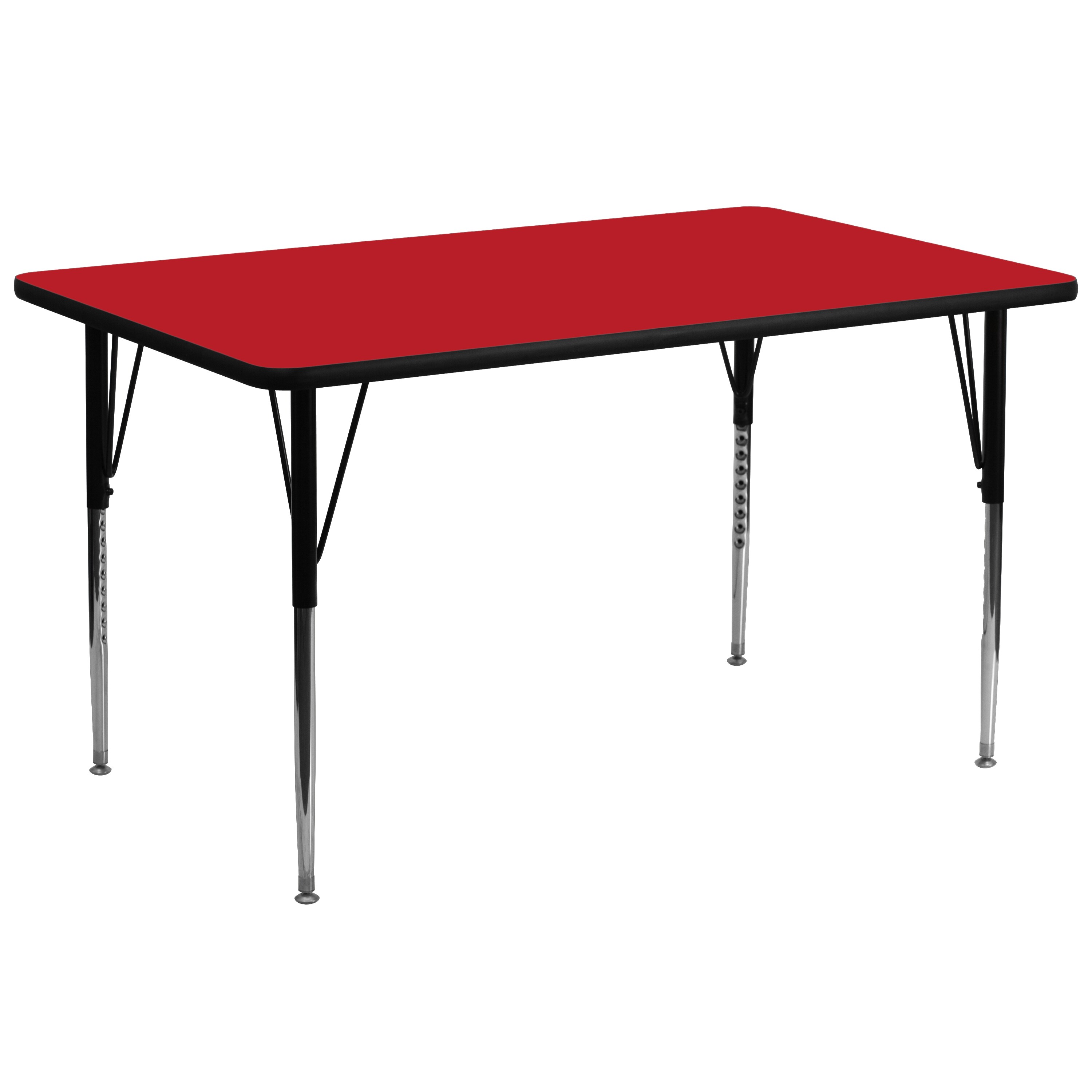 Flash Furniture 847254023641 Red Rectangular Kid's Play Table