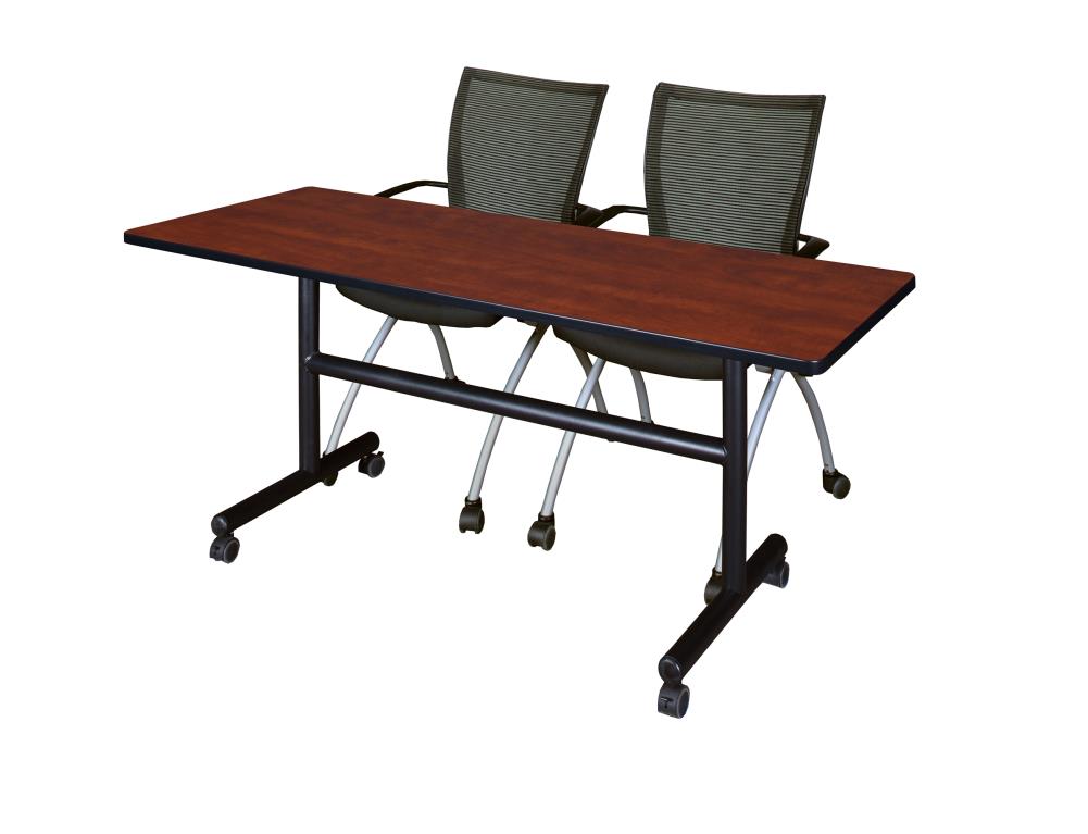 Regency MKFT6030CH09BK Training Red 4-Person Training Table (60-in W x 29-in H)