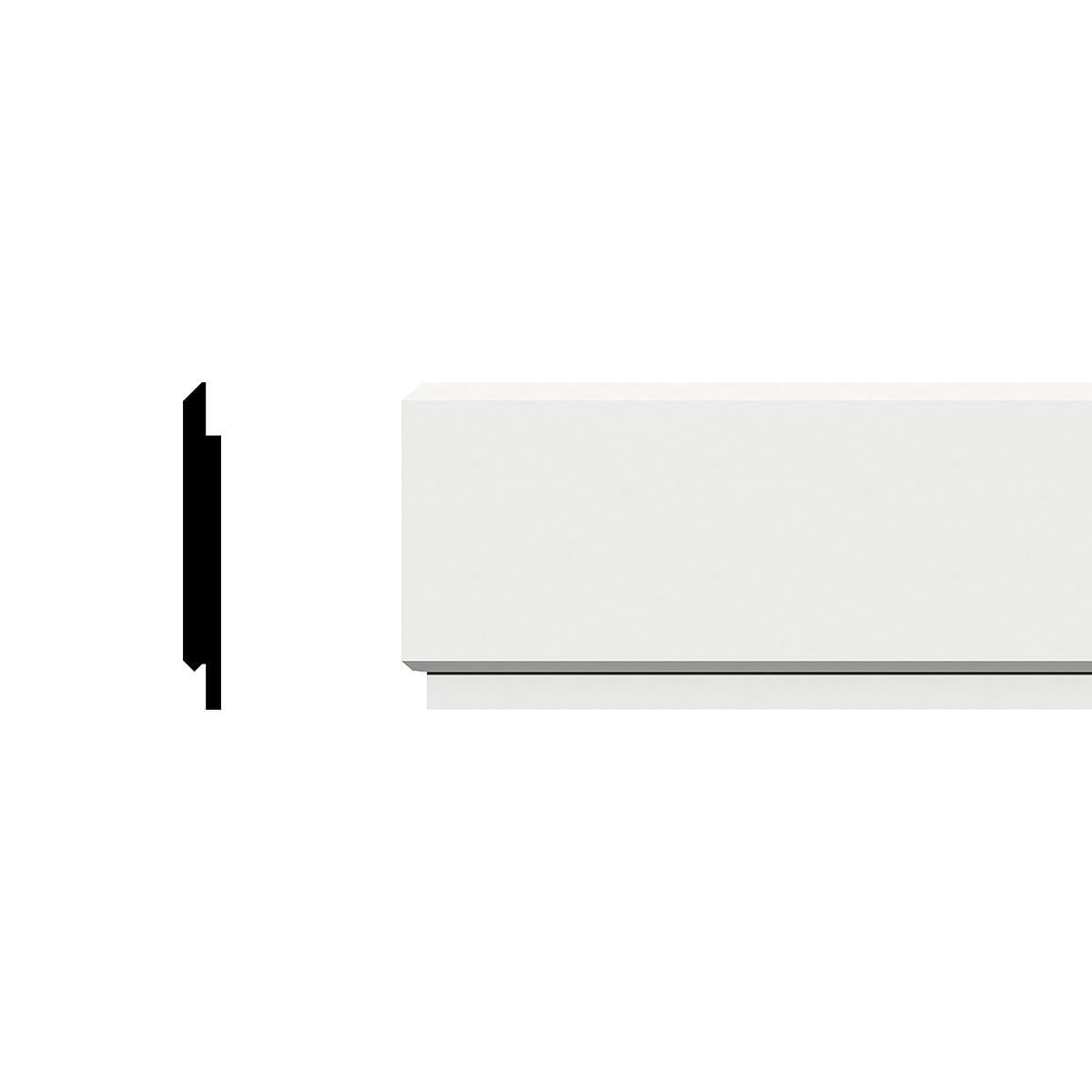 Ekena Millwork MLD05X01X96PLSWPV 5/8-in x 5-3/8-in x 8-ft Unfinished PVC Bead