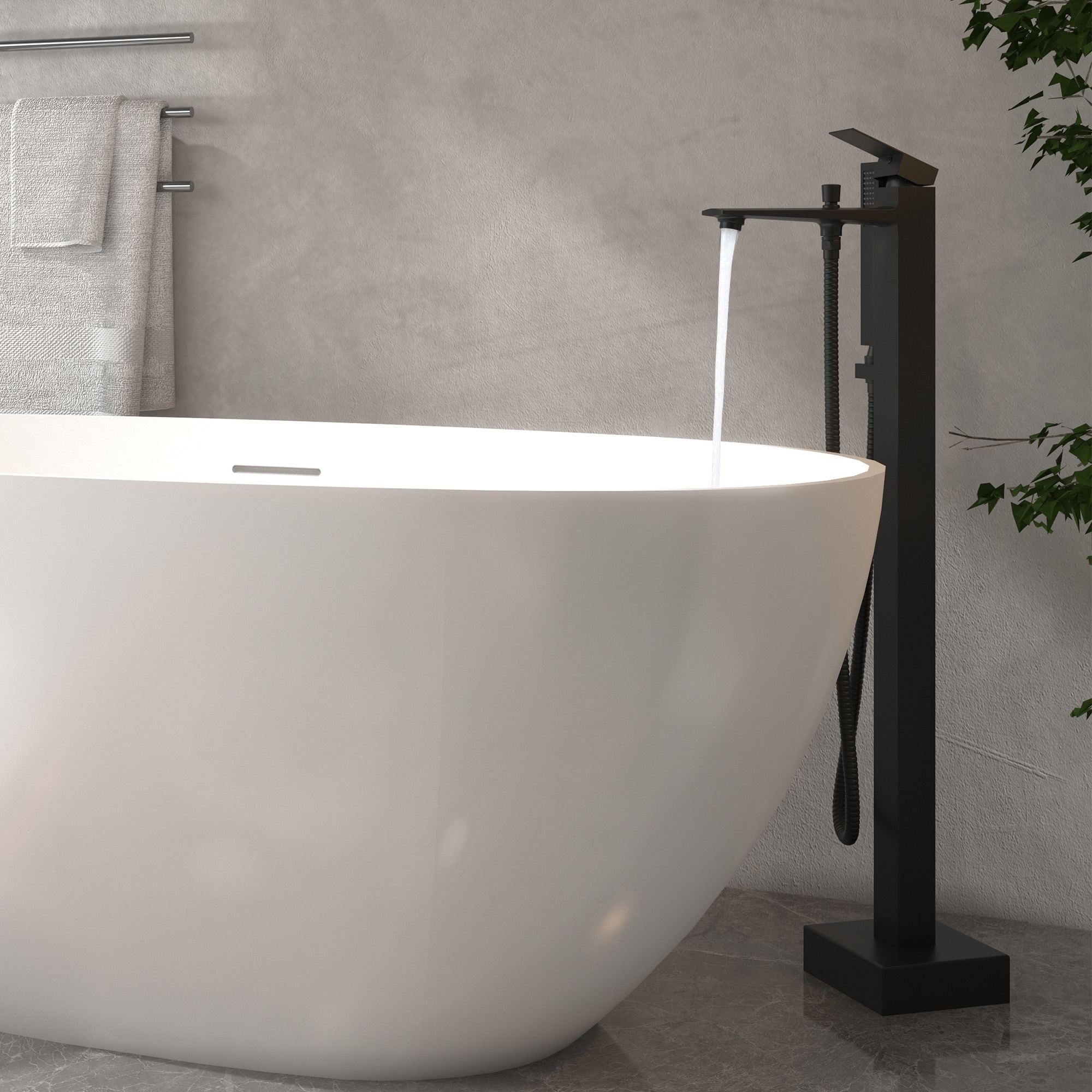 CASAINC TC08-ORB Roman-Tub-Faucets - View #2