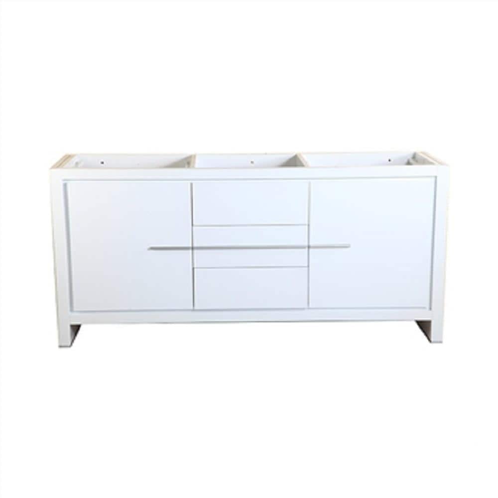Fresca FCB8119WH Allier 60-in White Bathroom Vanity Base Cabinet without Top