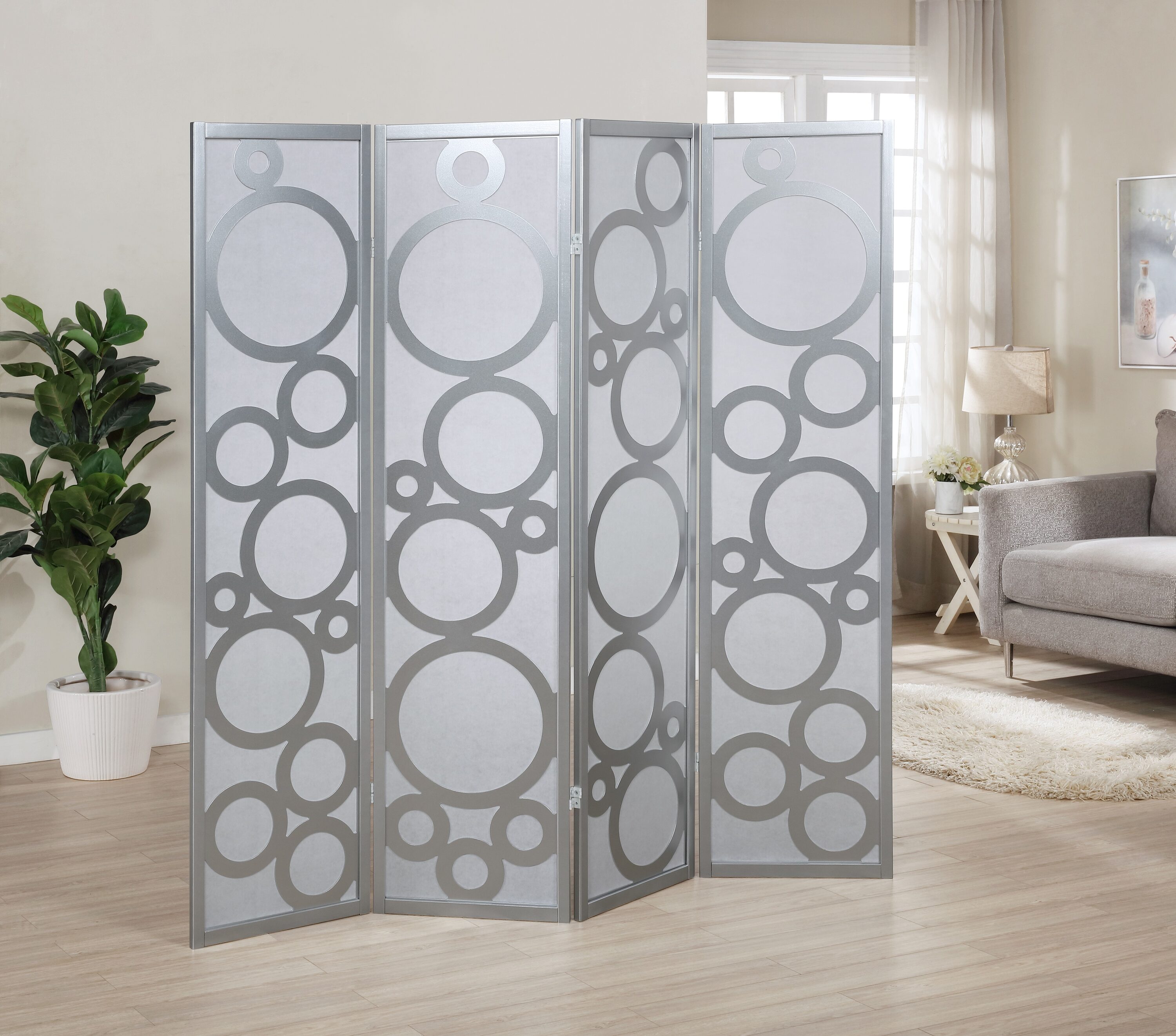 Roundhill Furniture RD045SL Indoor-Privacy-Screens - View #2