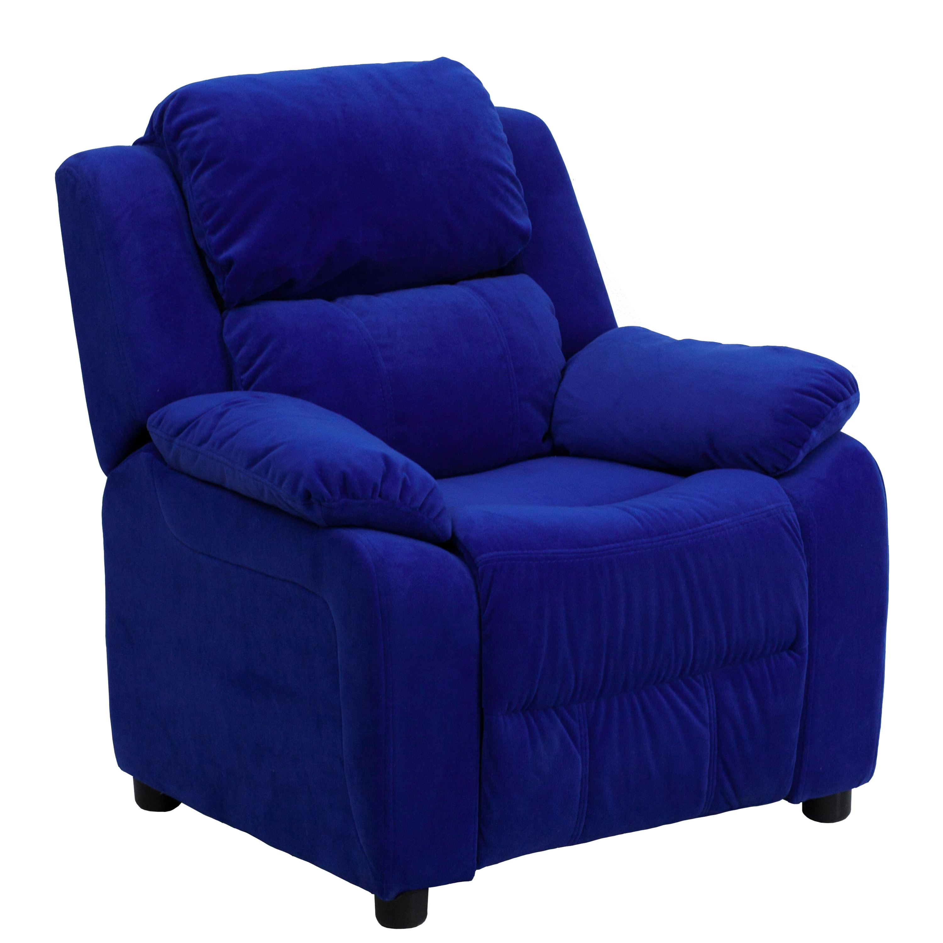 Flash Furniture 847254018357 28-in Blue Microfiber Upholstered Kids Accent Chair