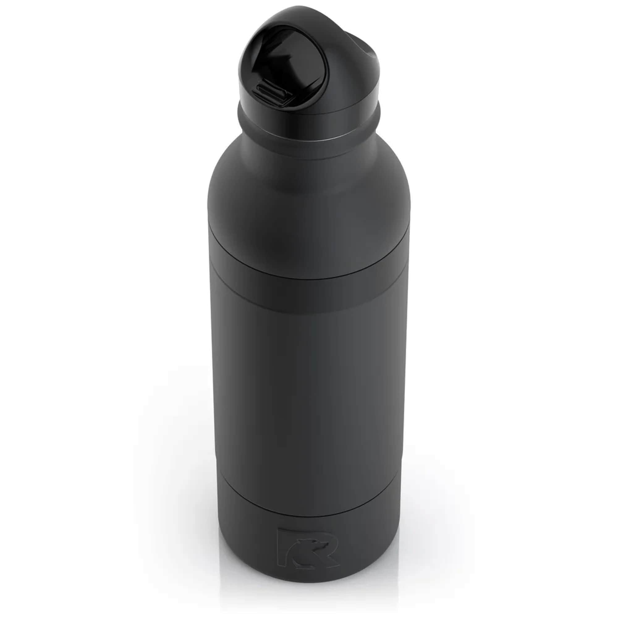 RTIC Outdoors 12-fl oz Stainless Steel Insulated Water Bottle- Black in ...