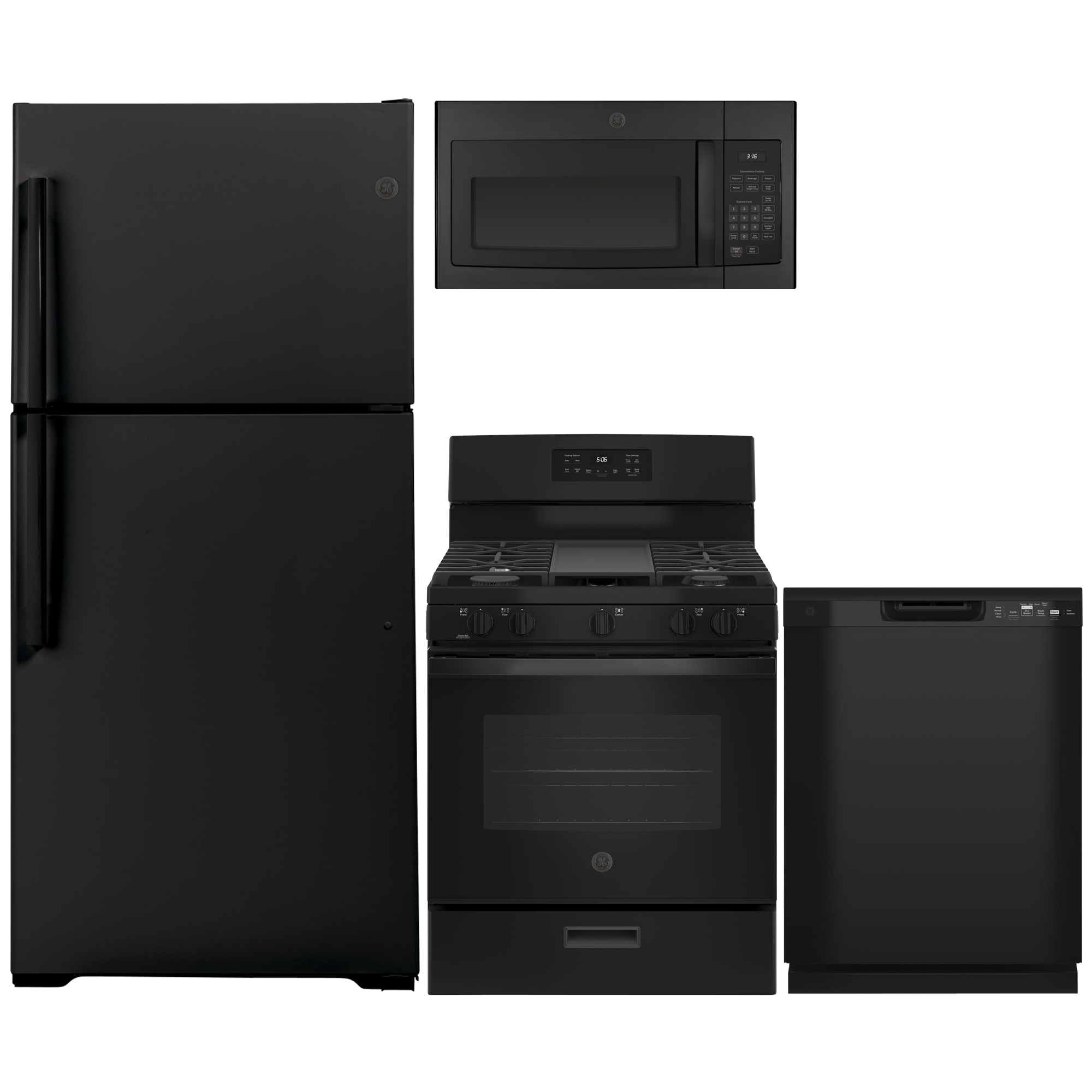 GE 21.9 Cu. Ft. Garage-Ready Top-Freezer Refrigerator Black GTS22KGNRBB -  Best Buy