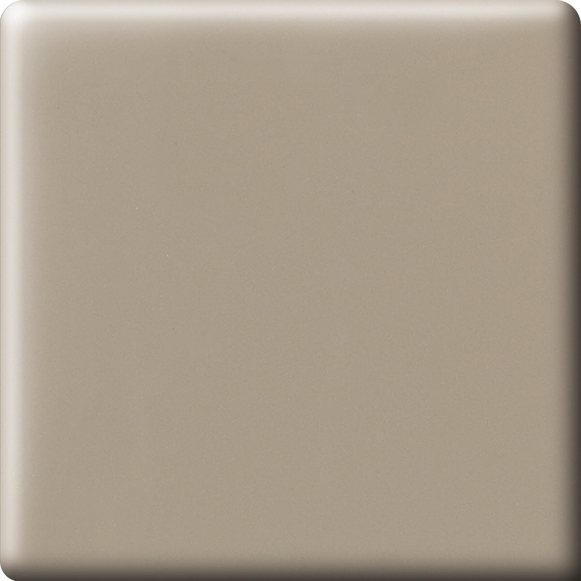 American Olean 0041SCRL4669SP Matte Mushroom Ceramic Bullnose Corner Tile (6-in x 6-in)