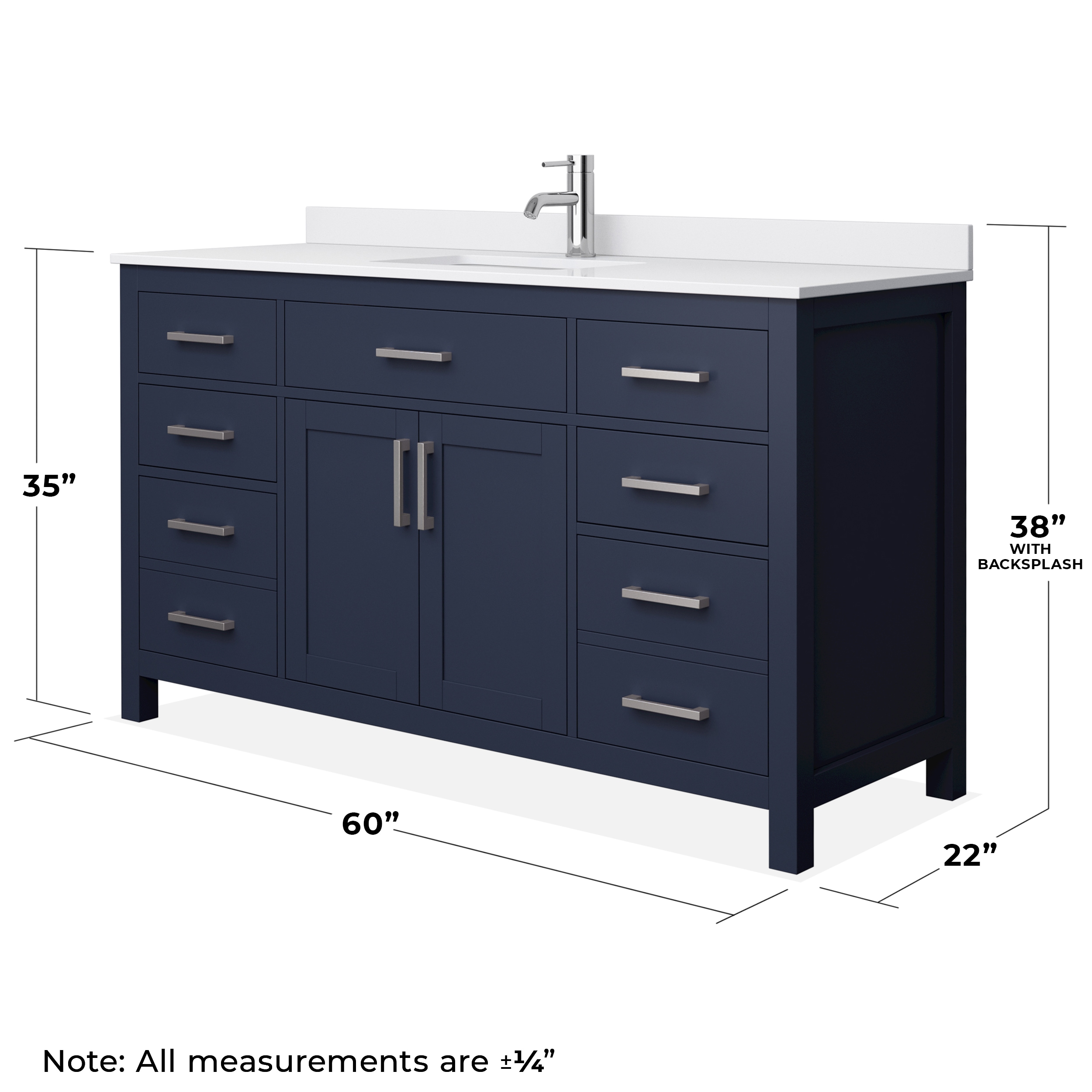 Wyndham Collection WCG242460SBNWCUNSMXX Bath-Vanity-Combo - View #5