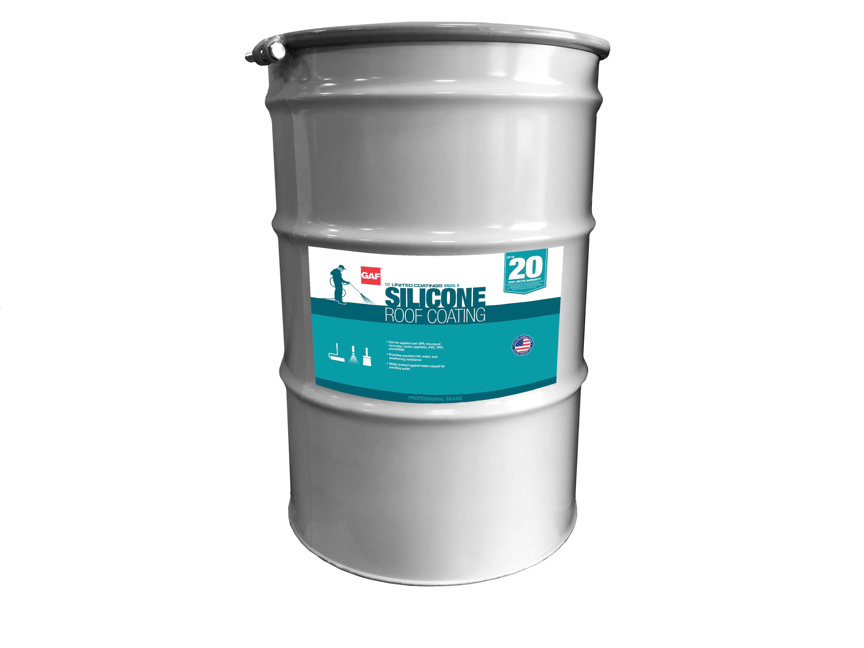 GAF Coatings 5-Gallon Silicone Reflective Roof Coating (20-Year Limited Warranty)
