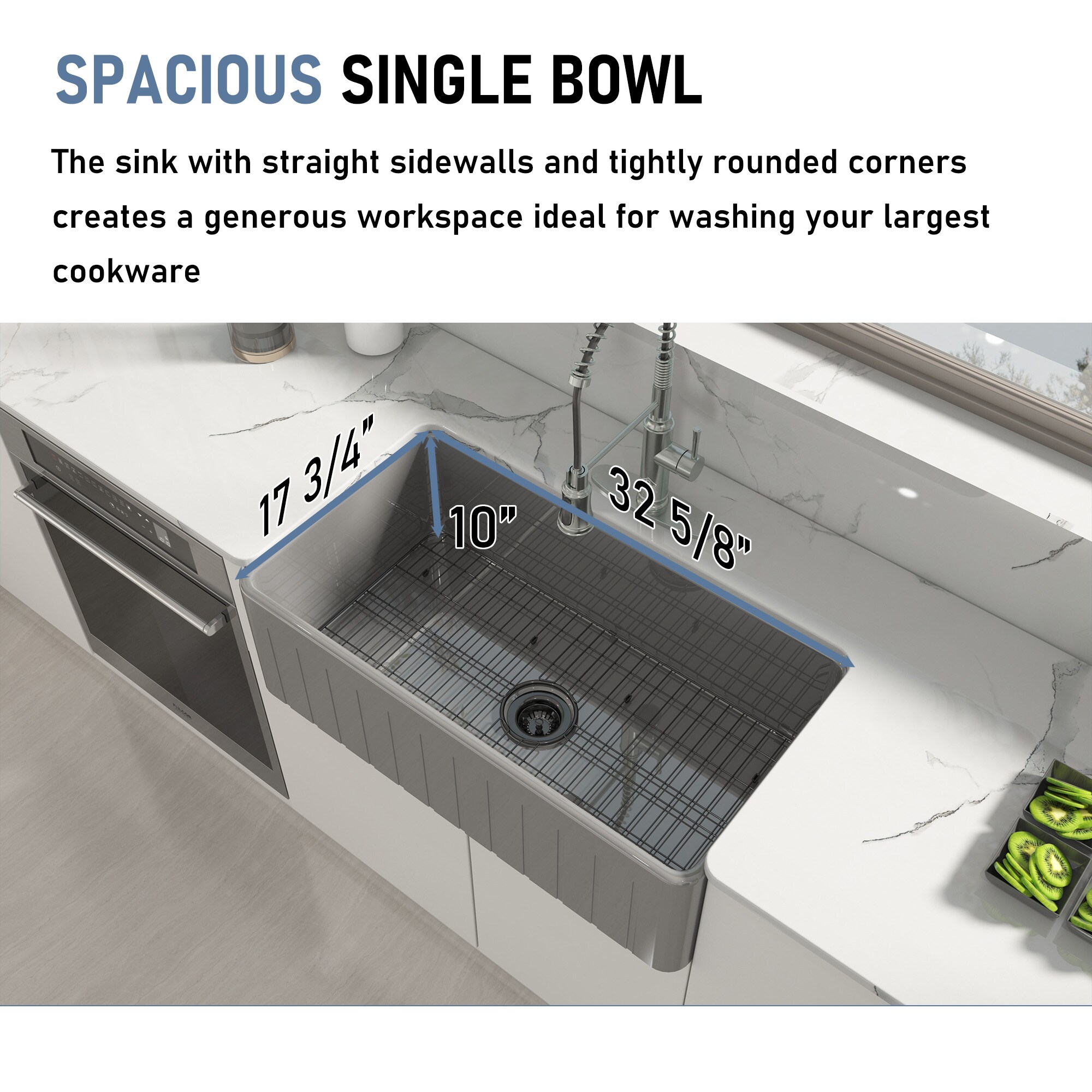 Vanityfus VFKE05032S3318G Kitchen-Sinks - View #3