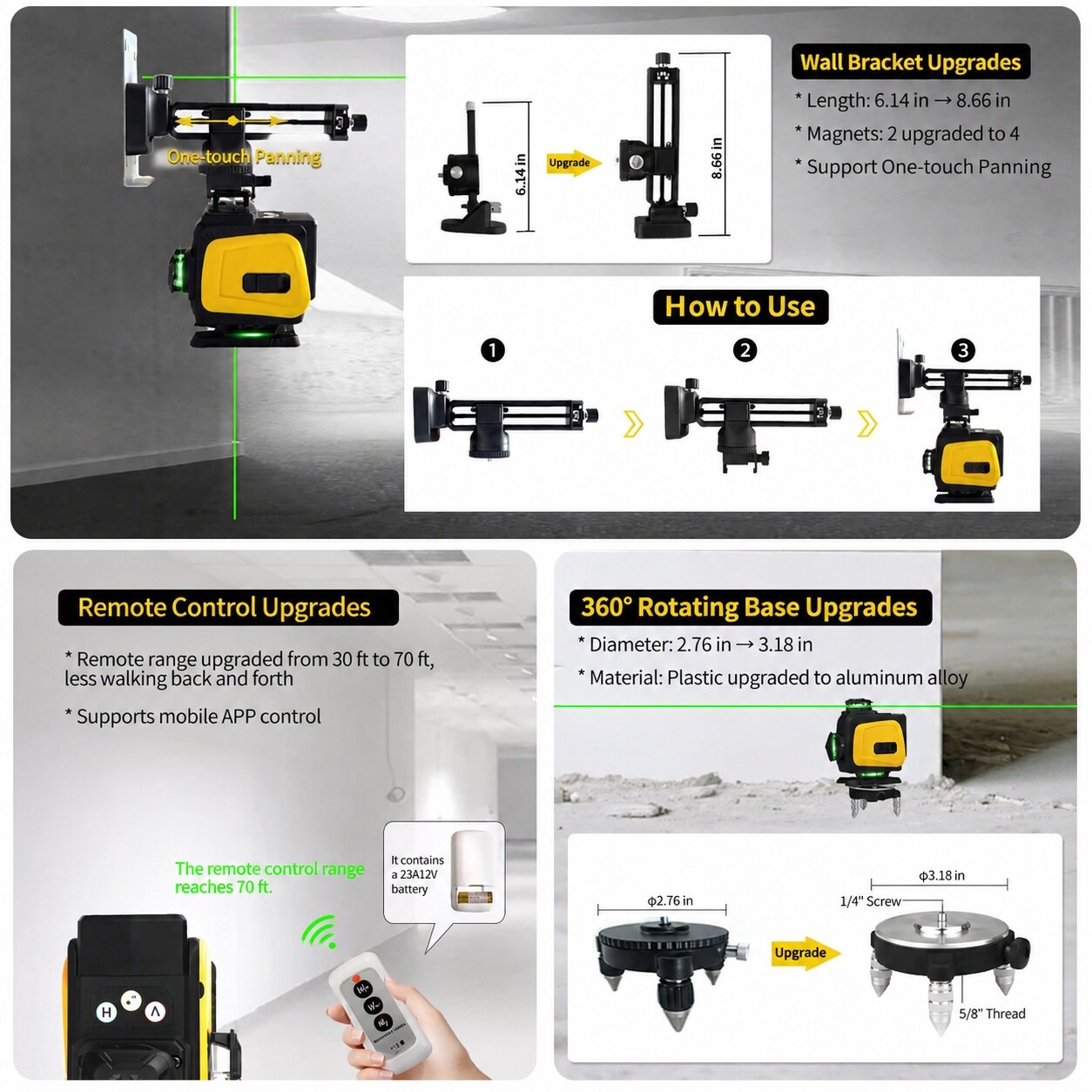 KHKFY LKH0819H190 Laser-Level - View #4