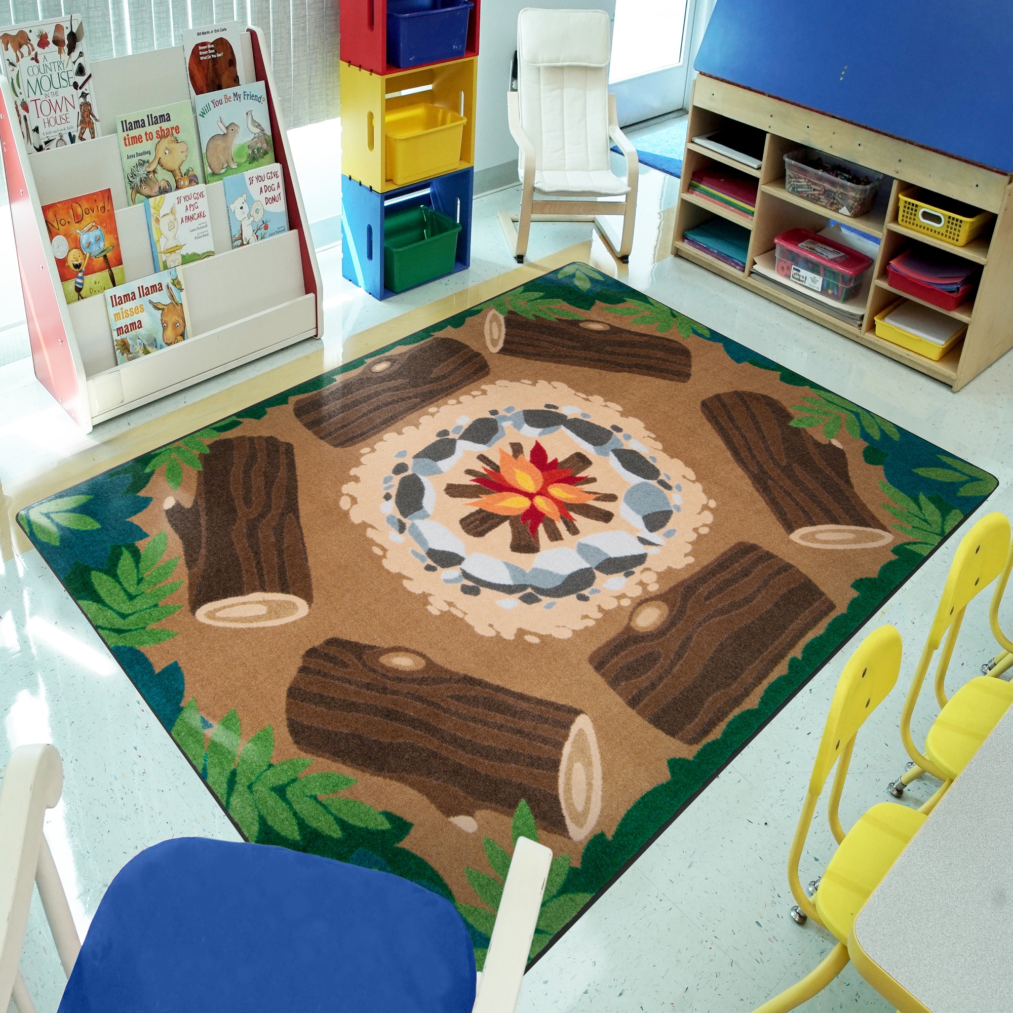 Joy Carpets 2015C Kid Essentials 5 x 8 (ft) Tufted Nylon Multi Rectangular Indoor Area rug