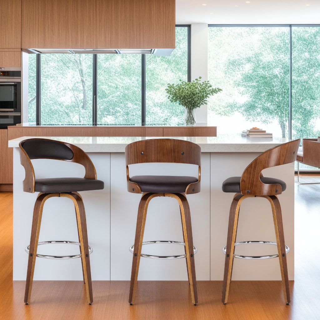 Armen Living LCSHBABRWA26 stools - View #7