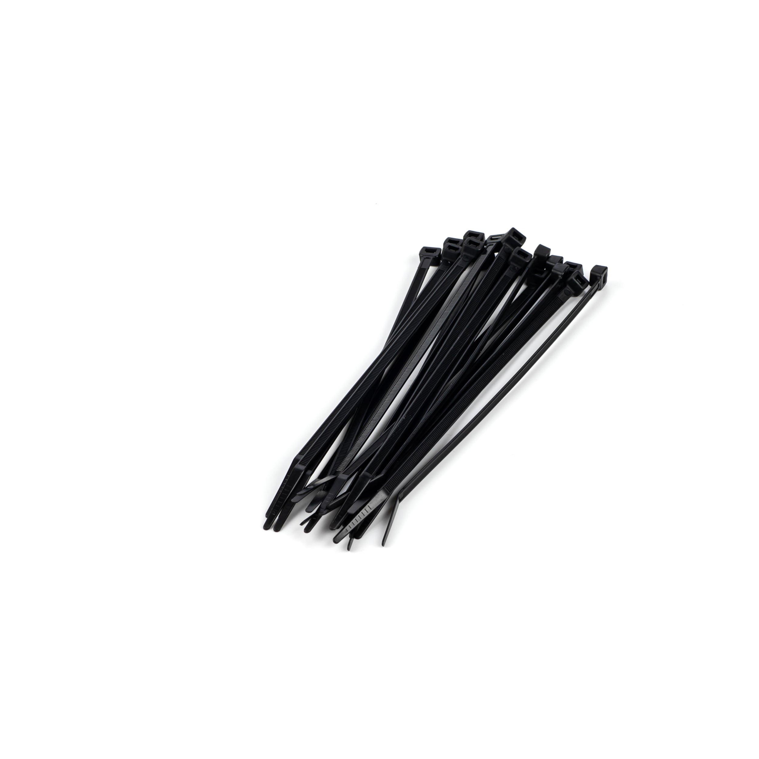 High Quality Heavy Duty 150mm x 7.6mm Black Cable Ties Pk 100 6" 6 Inch Long 