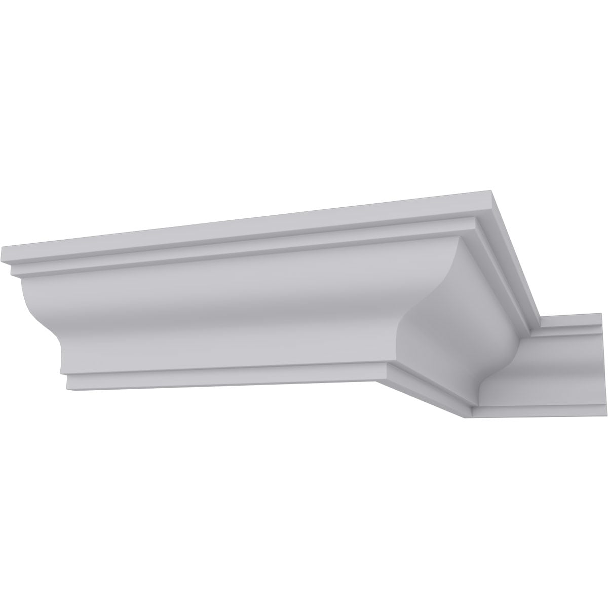 Marseille Traditional Smooth White Polyurethane Crown Moulding
