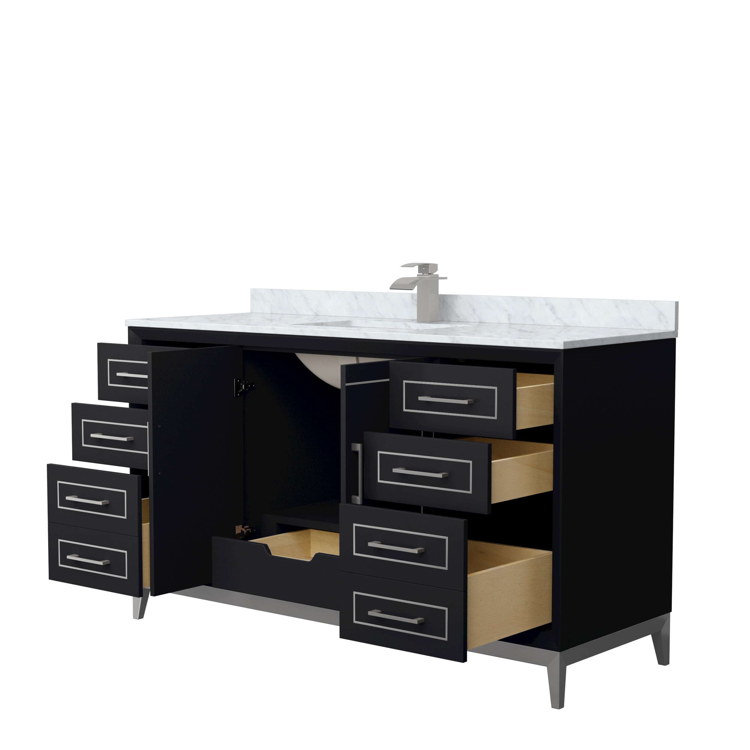 Wyndham Collection WCH515160SBKCMUNSMXX Bath-Vanity-Combo - View #2