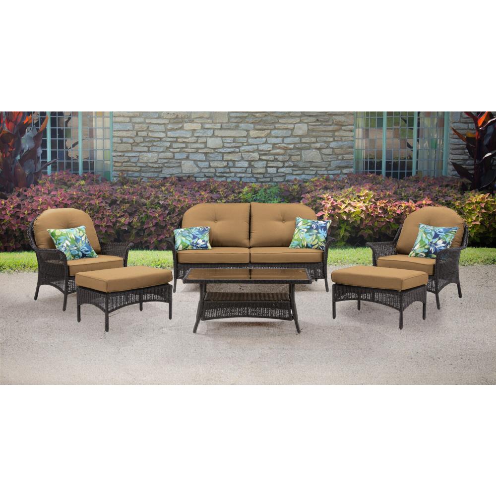 Hanover SUNPRCH6PC-TAN Patio-Conversation-Sets - View #10