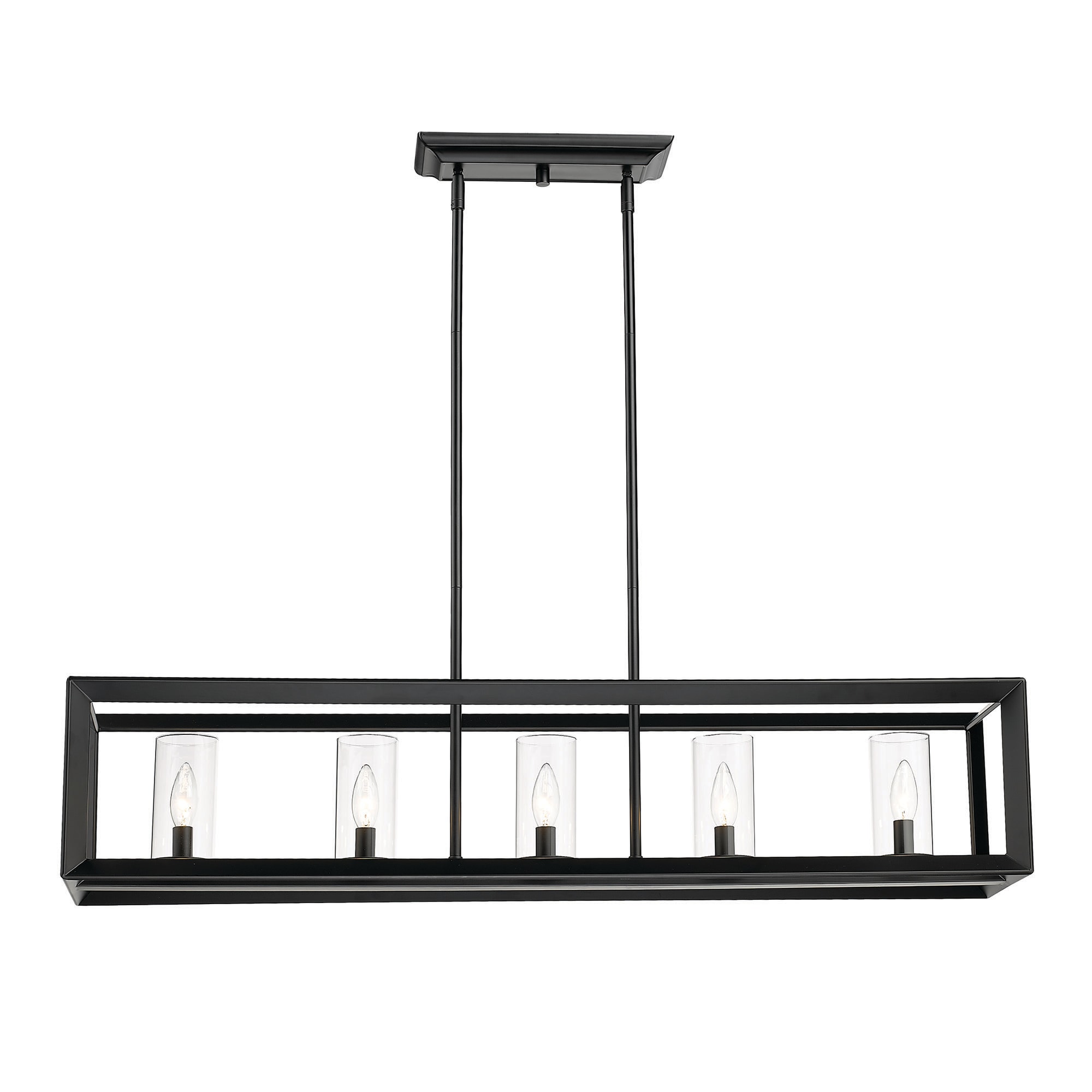 Golden Lighting 2073-LP BLK-CLR Pendant-Lights - View #5