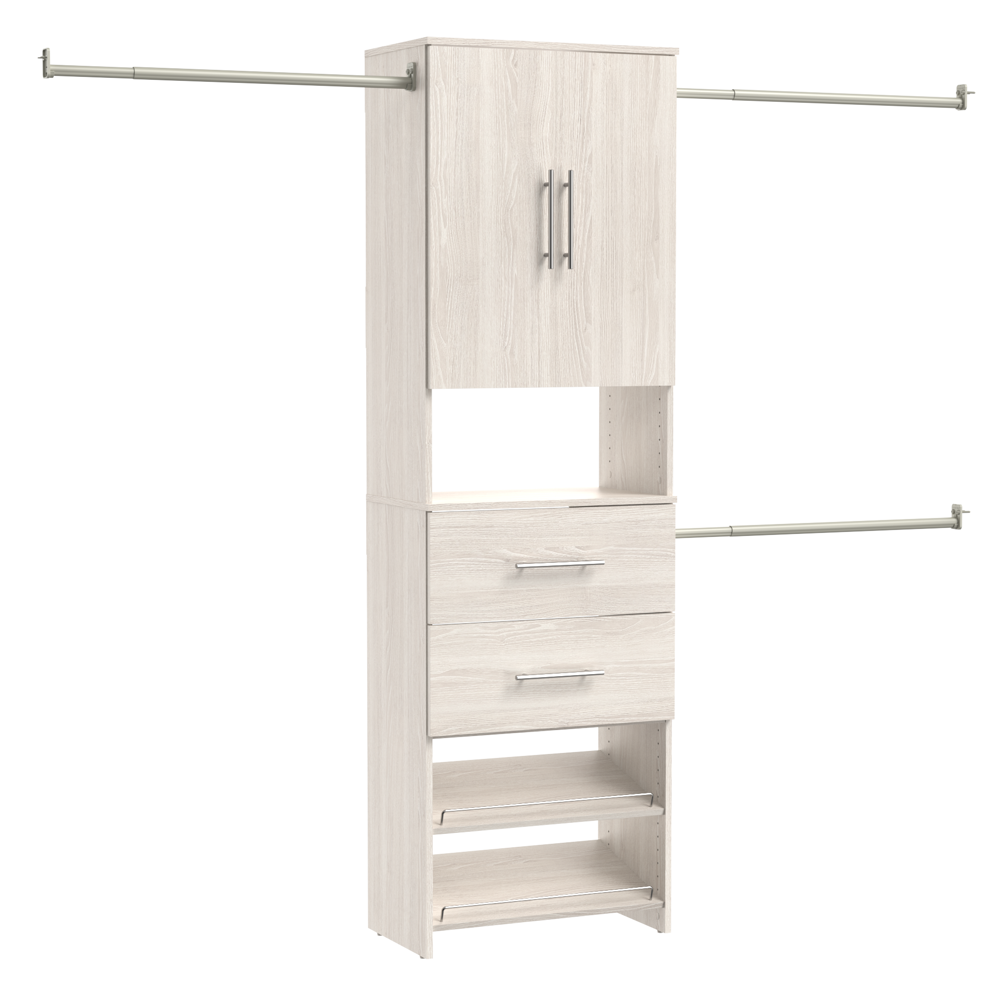 Wood Closet Kits Color/Finish Family Off-white